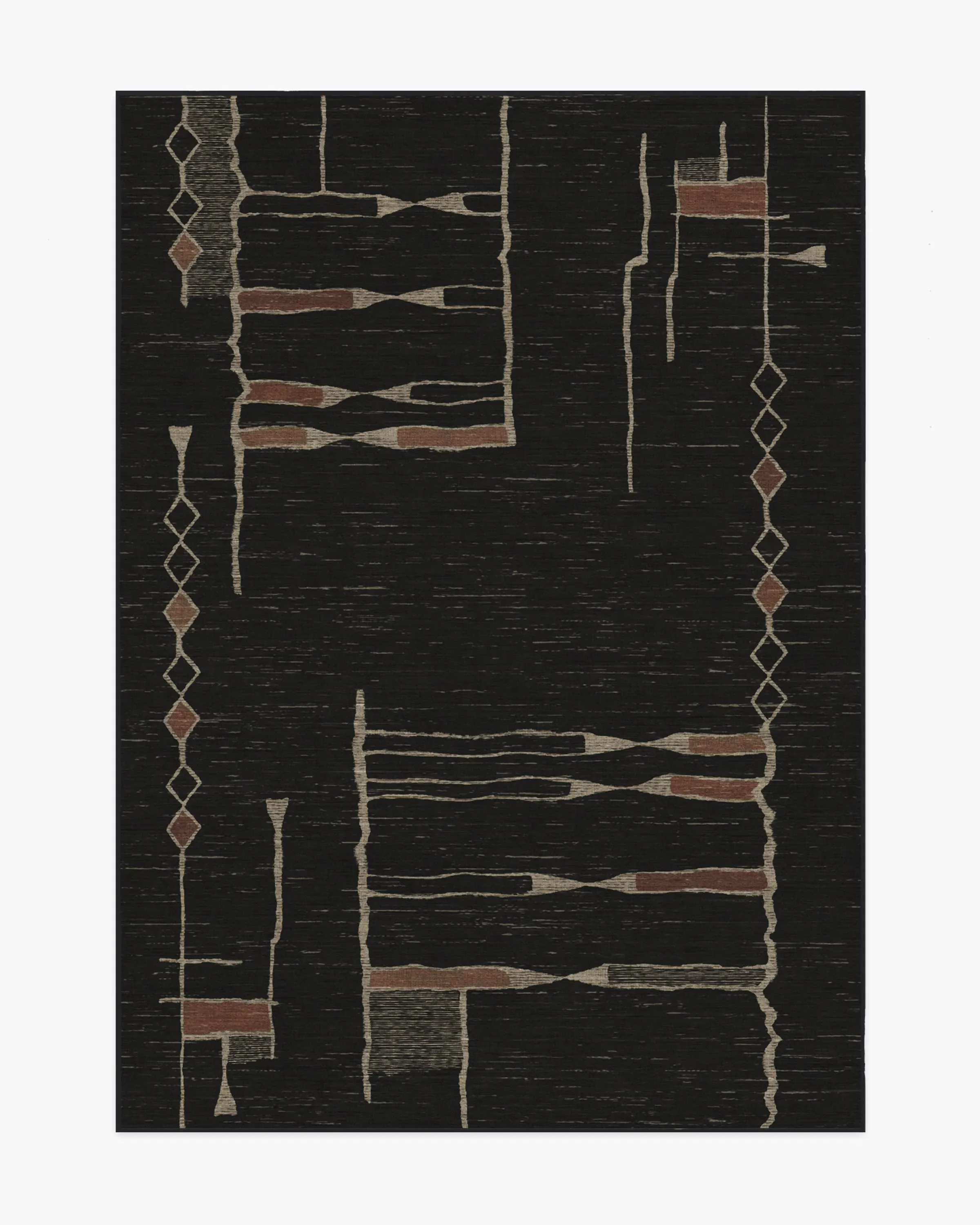 Small Area Rug Machine Washable - Black
