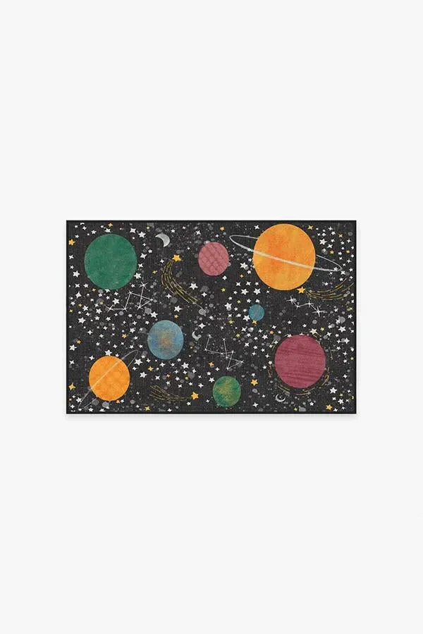 Small Area Rug Machine Washable - Black image