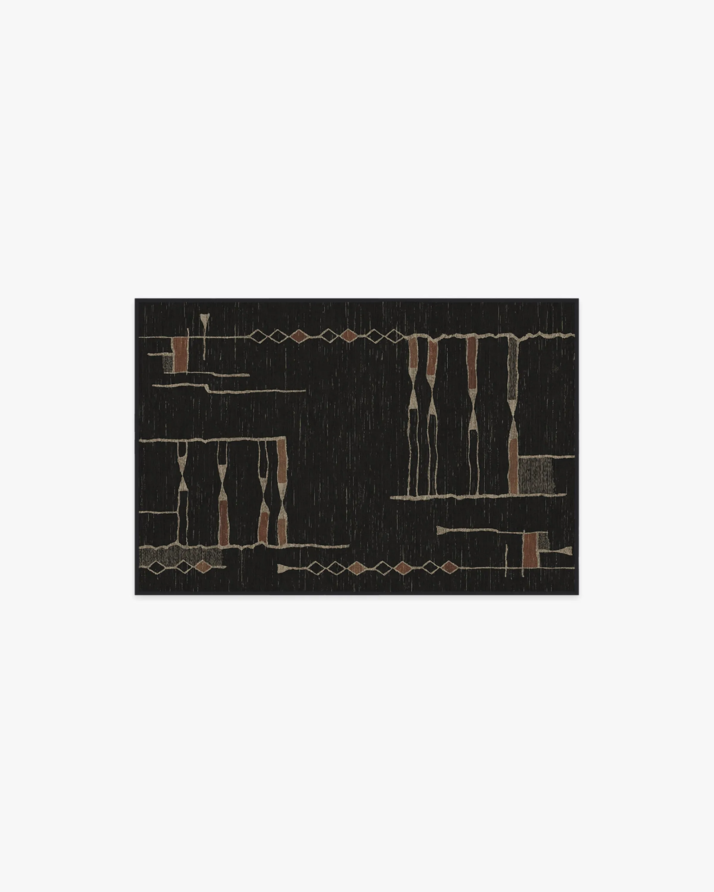 Small Area Rug Machine Washable - Black image