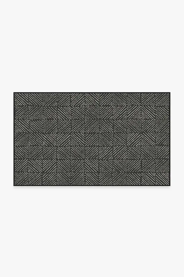 Small Area Rug Machine Washable - Black image