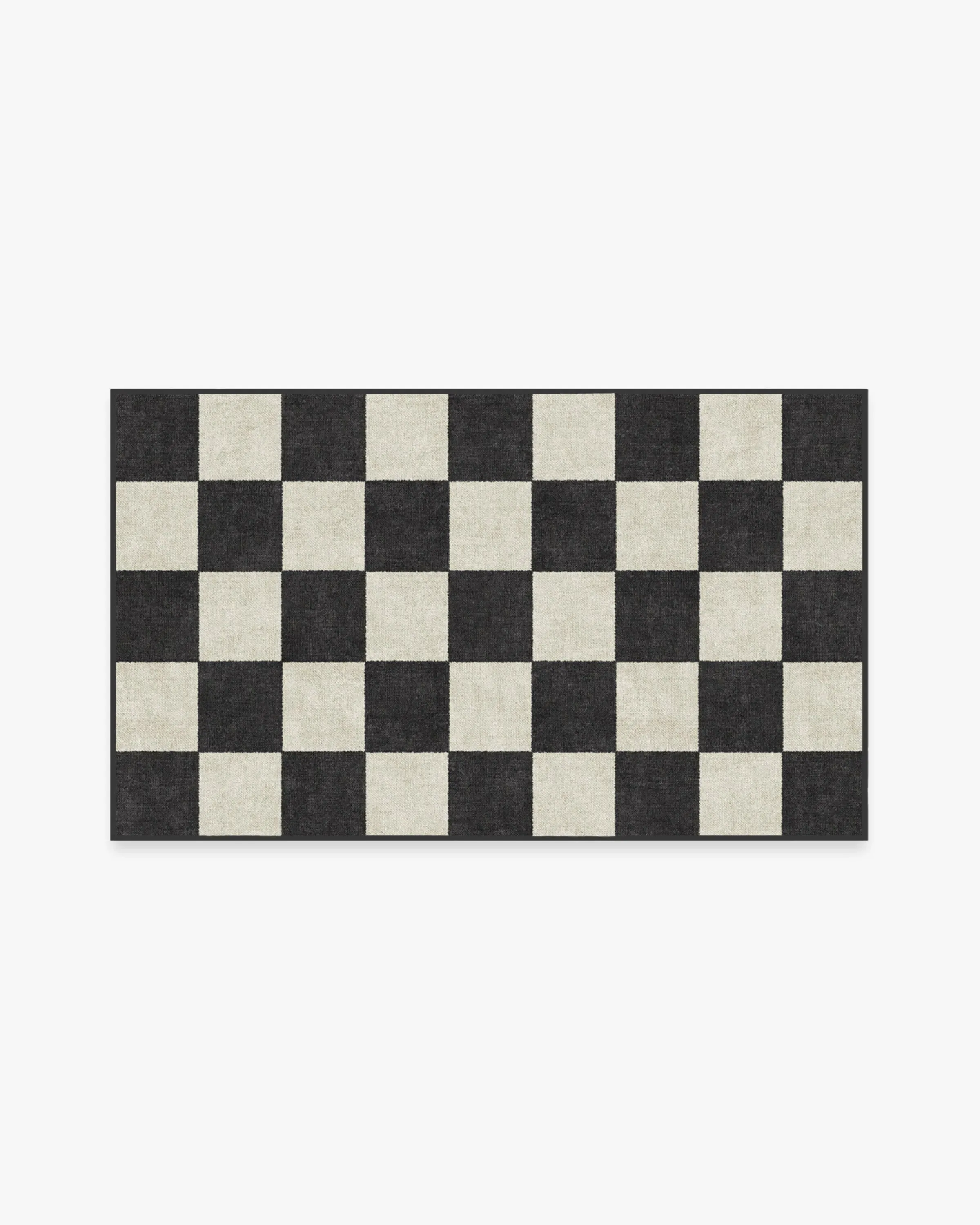 Small Area Rug Machine Washable - Black, Chenille