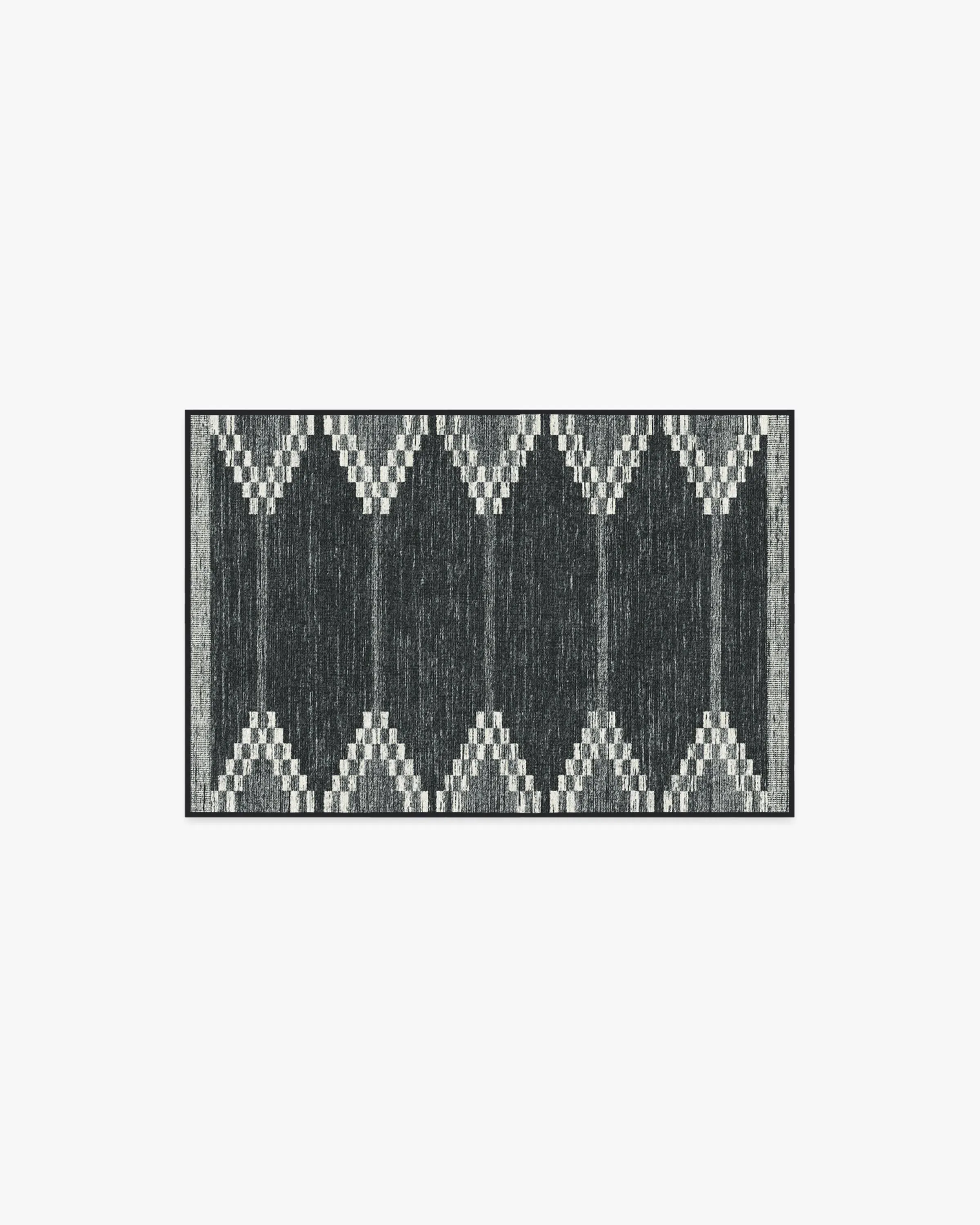 Small Area Rug Machine Washable - Black image