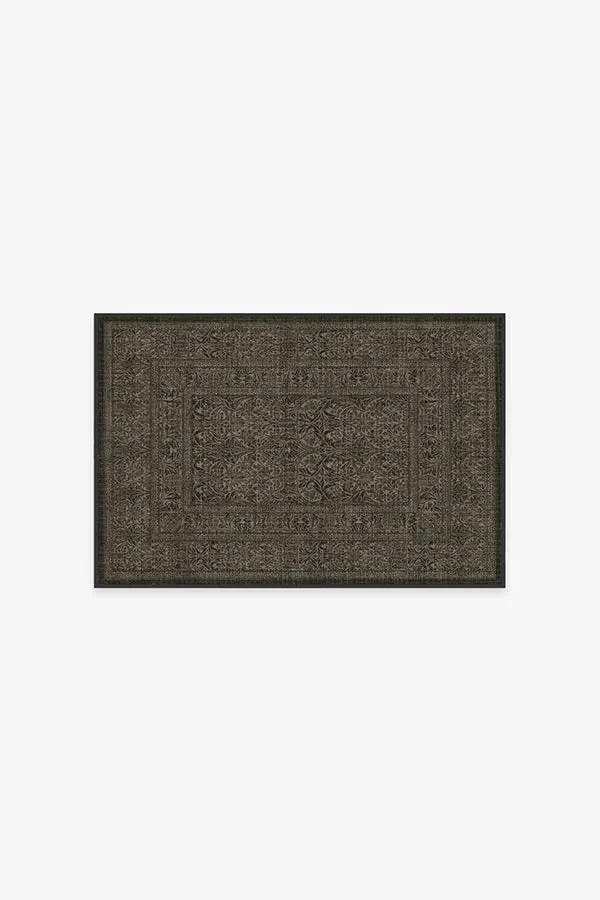 Small Area Rug Machine Washable - Black image