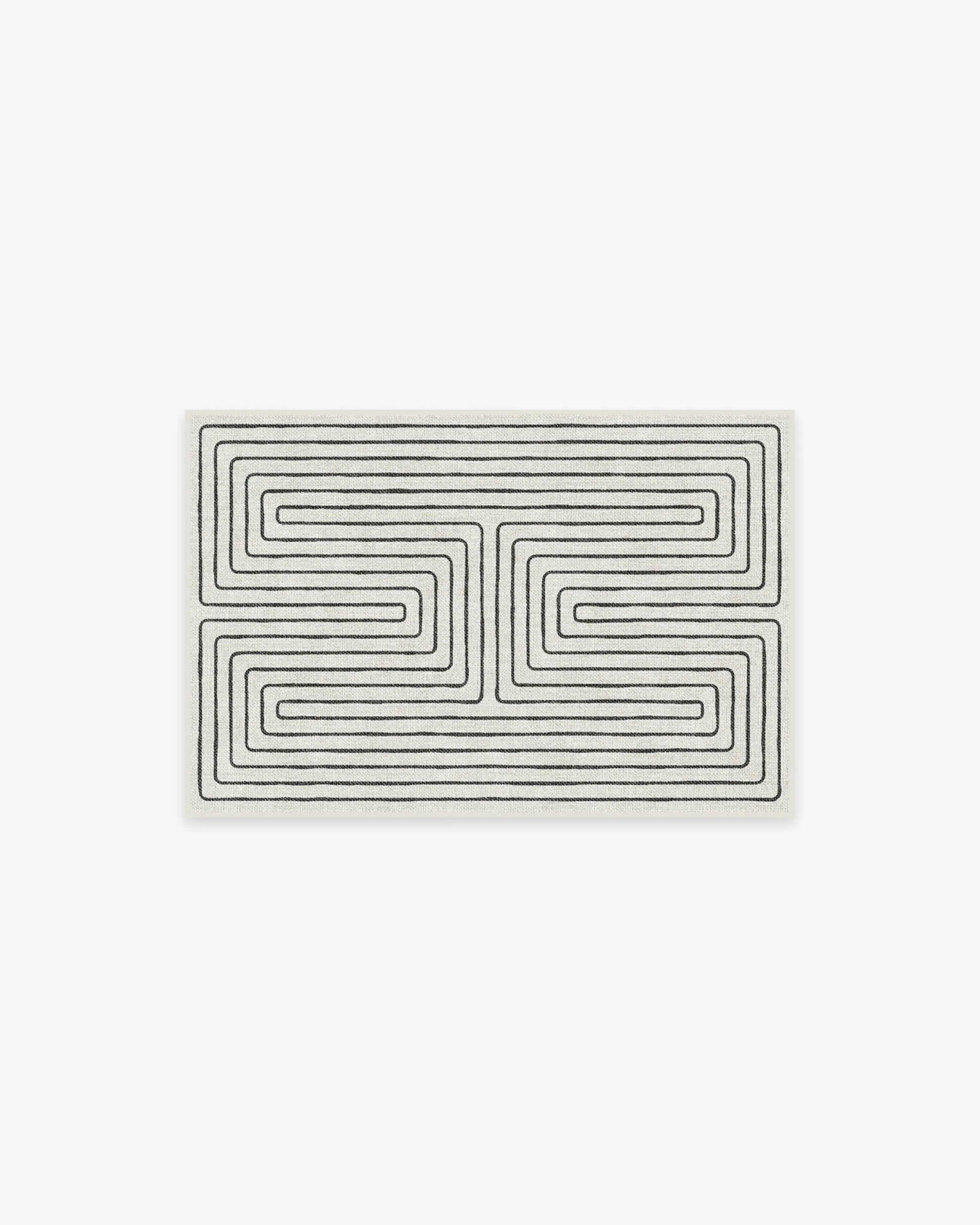Small Area Rug Machine Washable - Black image
