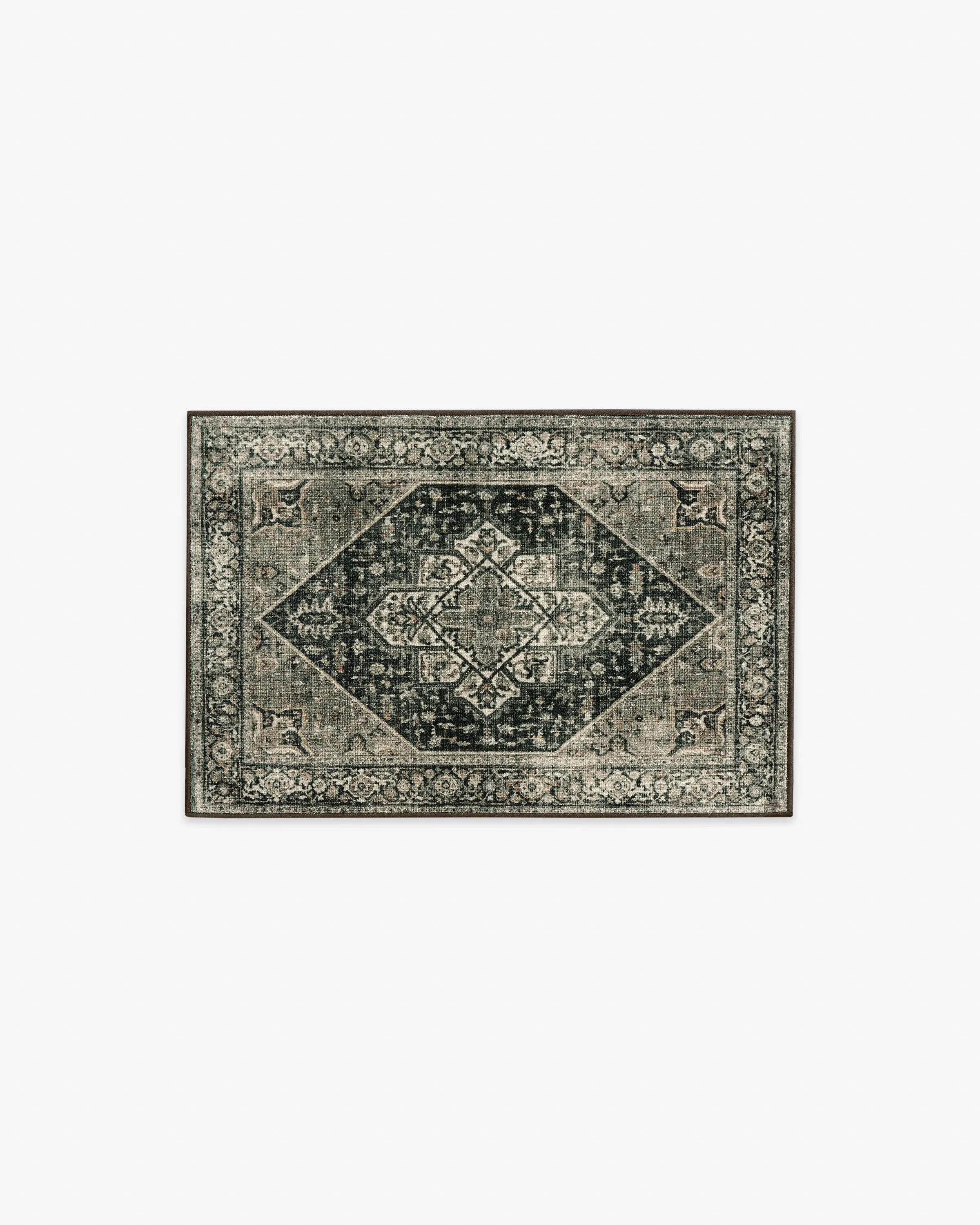 Small Area Rug Machine Washable - Black image