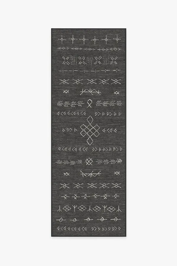 Small Area Rug Machine Washable - Black