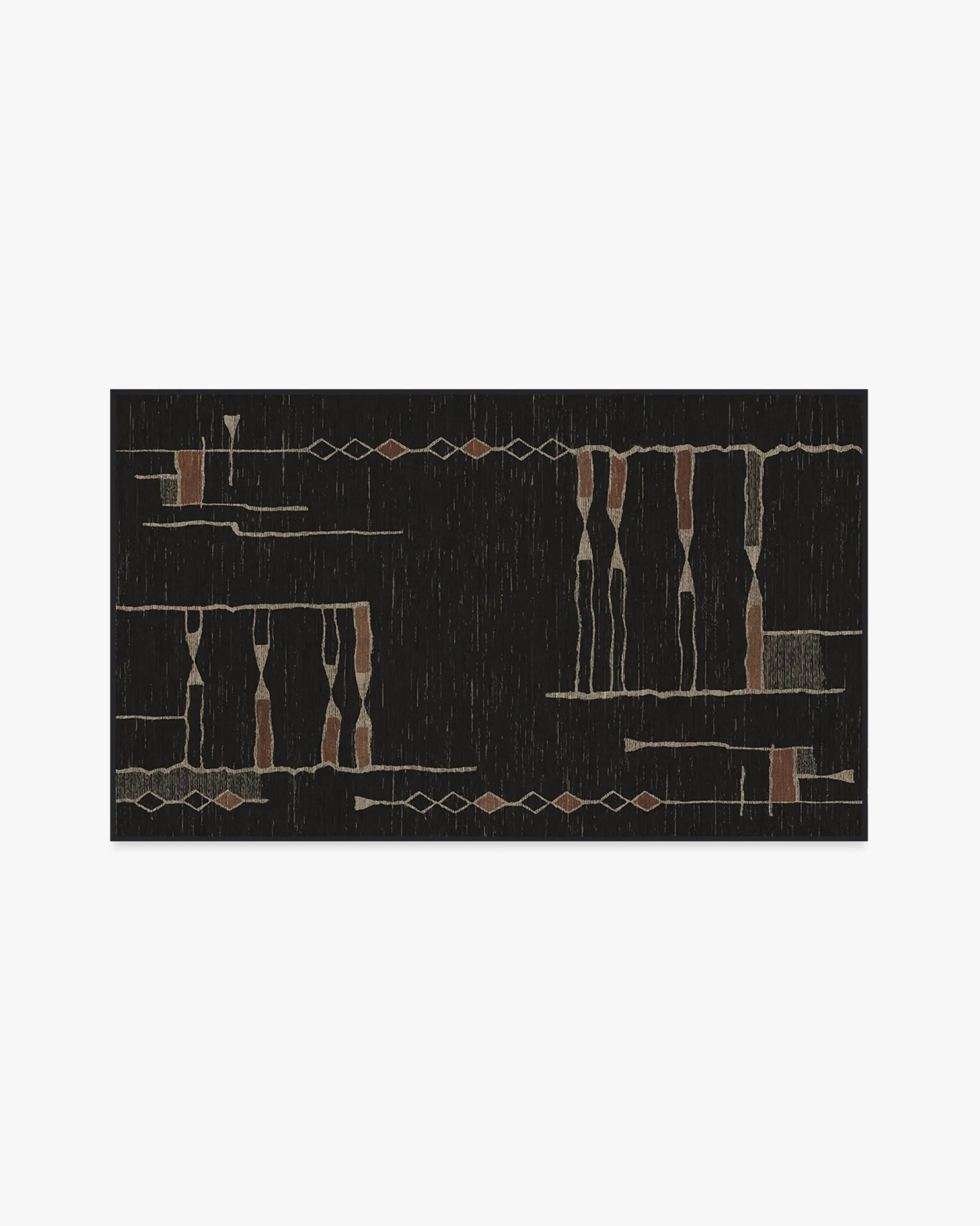 Small Area Rug Machine Washable - Black