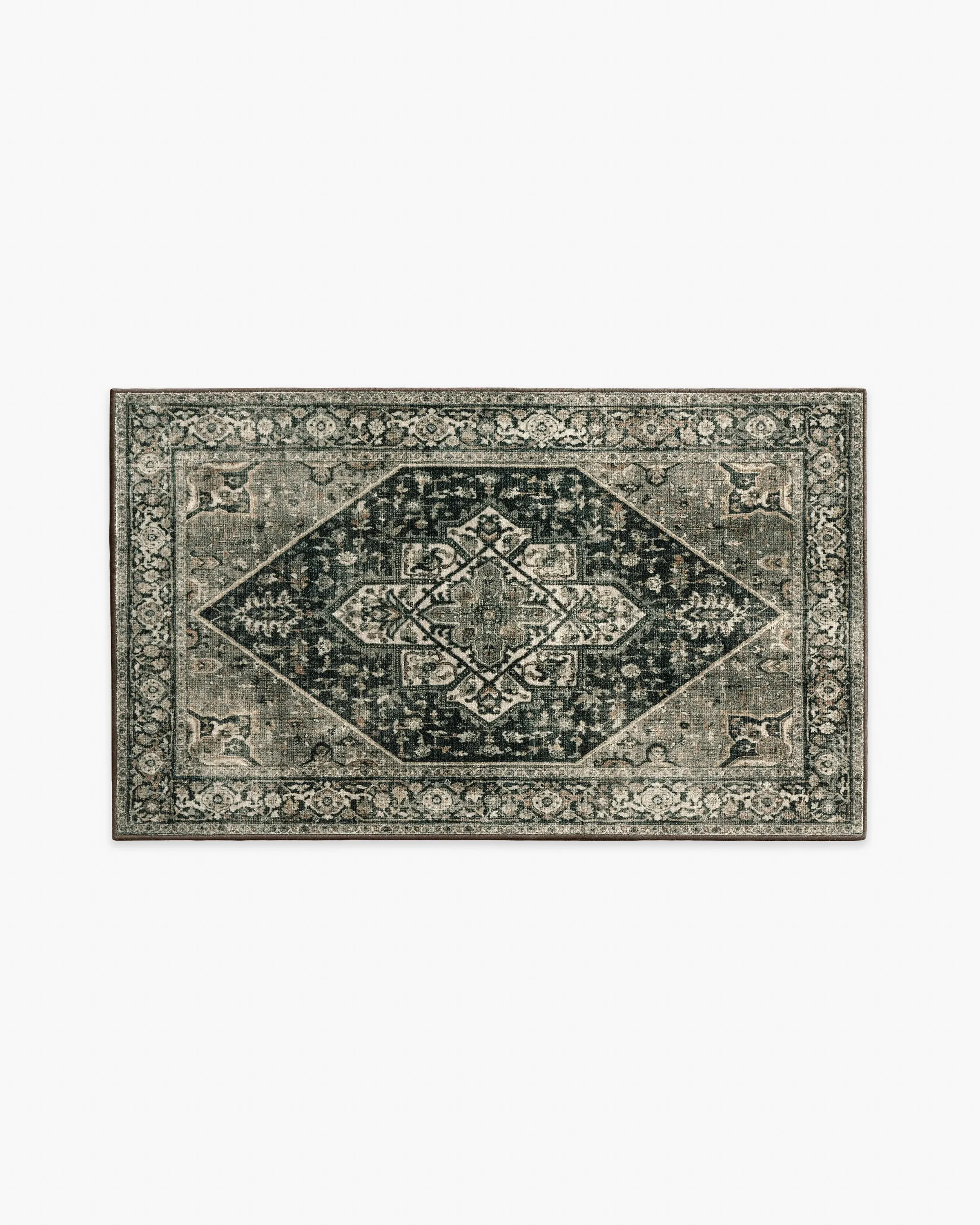 Small Area Rug Machine Washable - Black