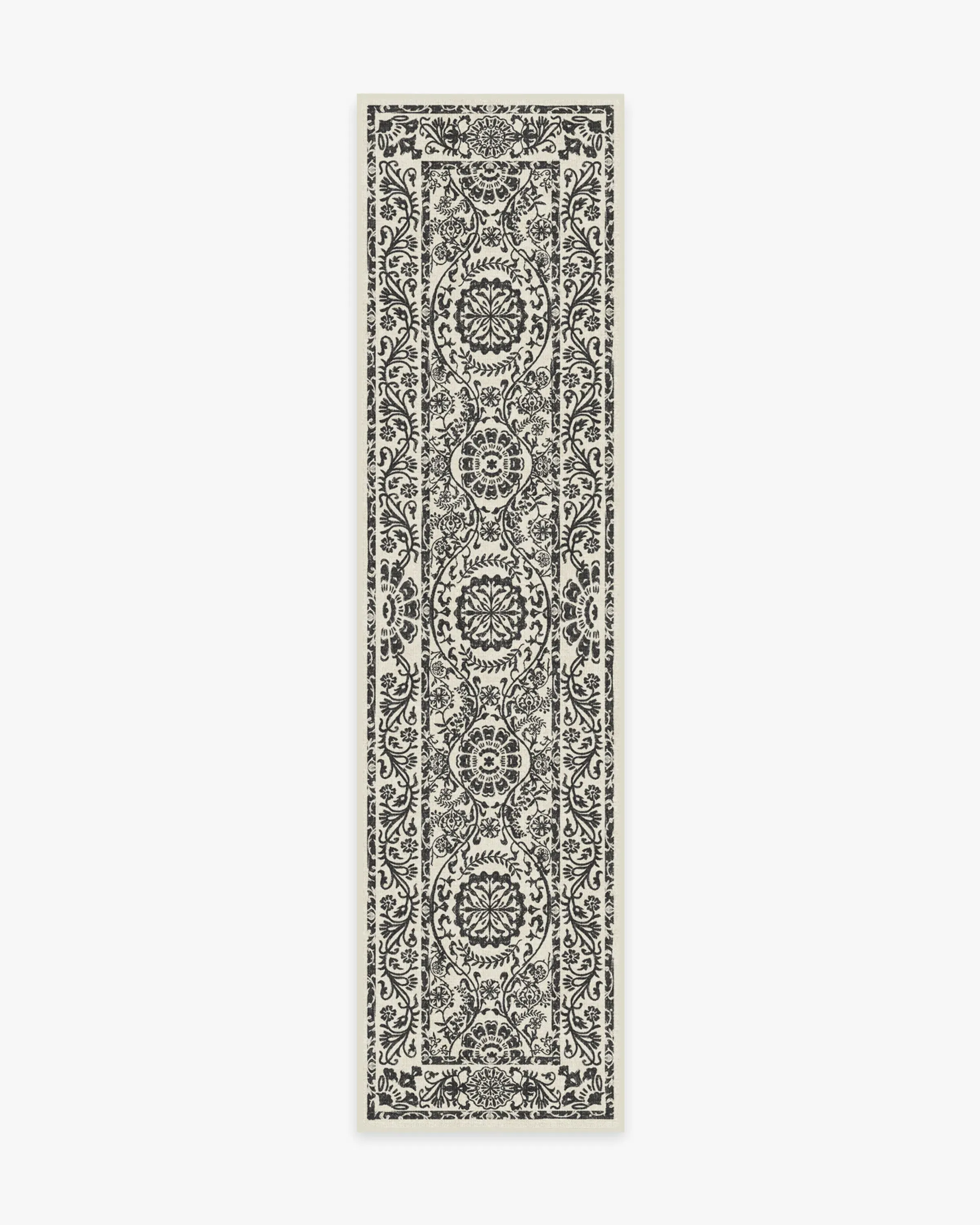 Small Area Rug Machine Washable - Black & White
