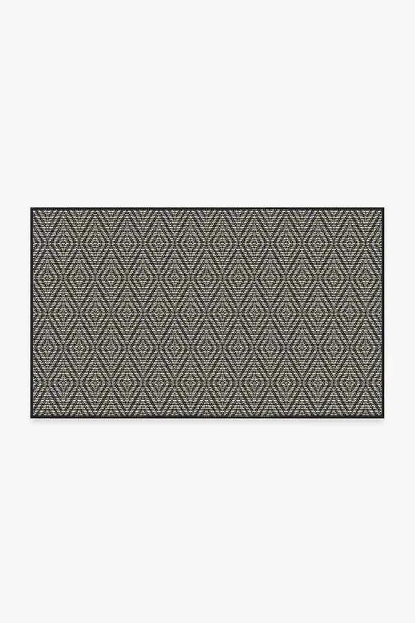Small Area Rug Machine Washable - Black image