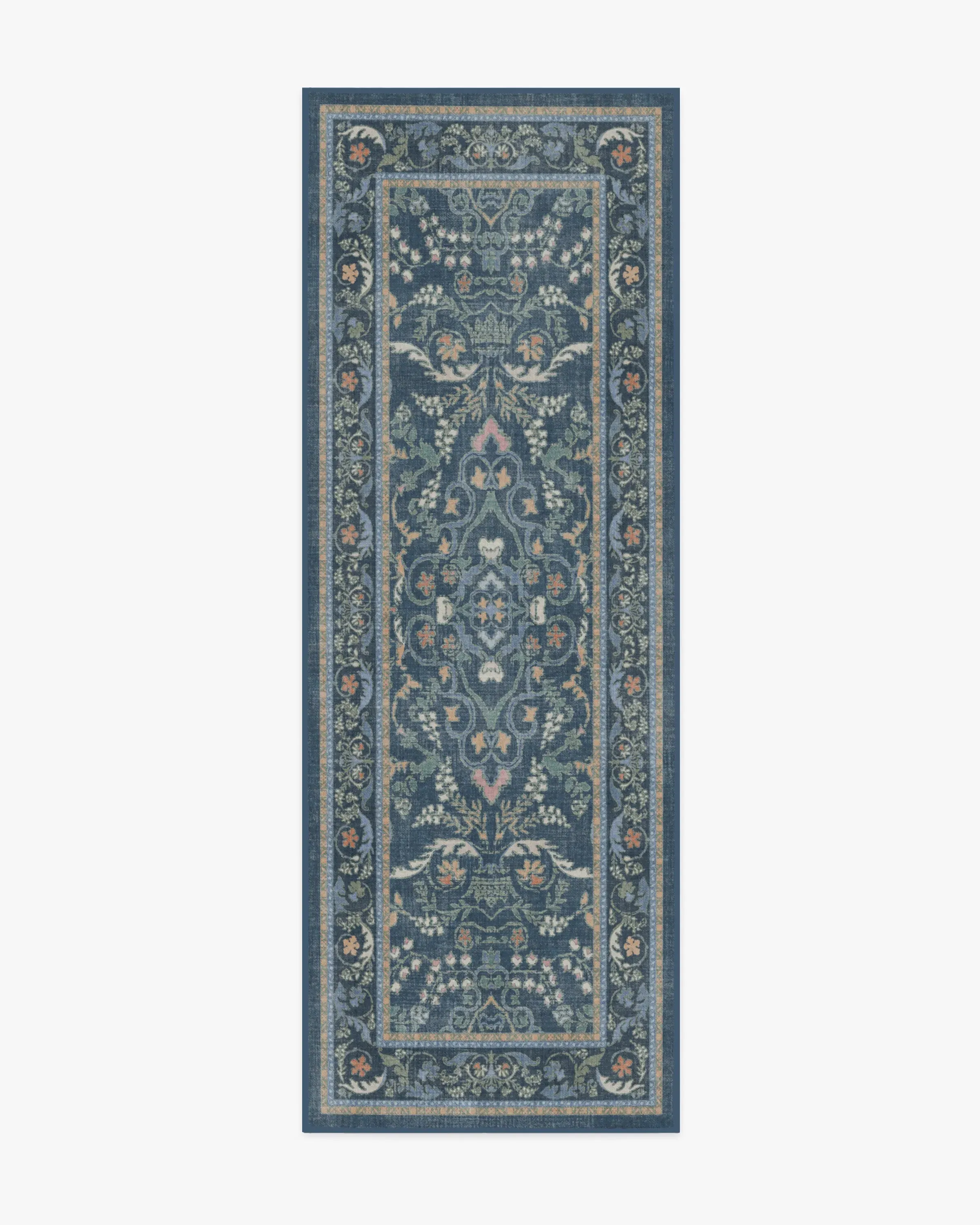 Small Area Rug Machine Washable - Blue