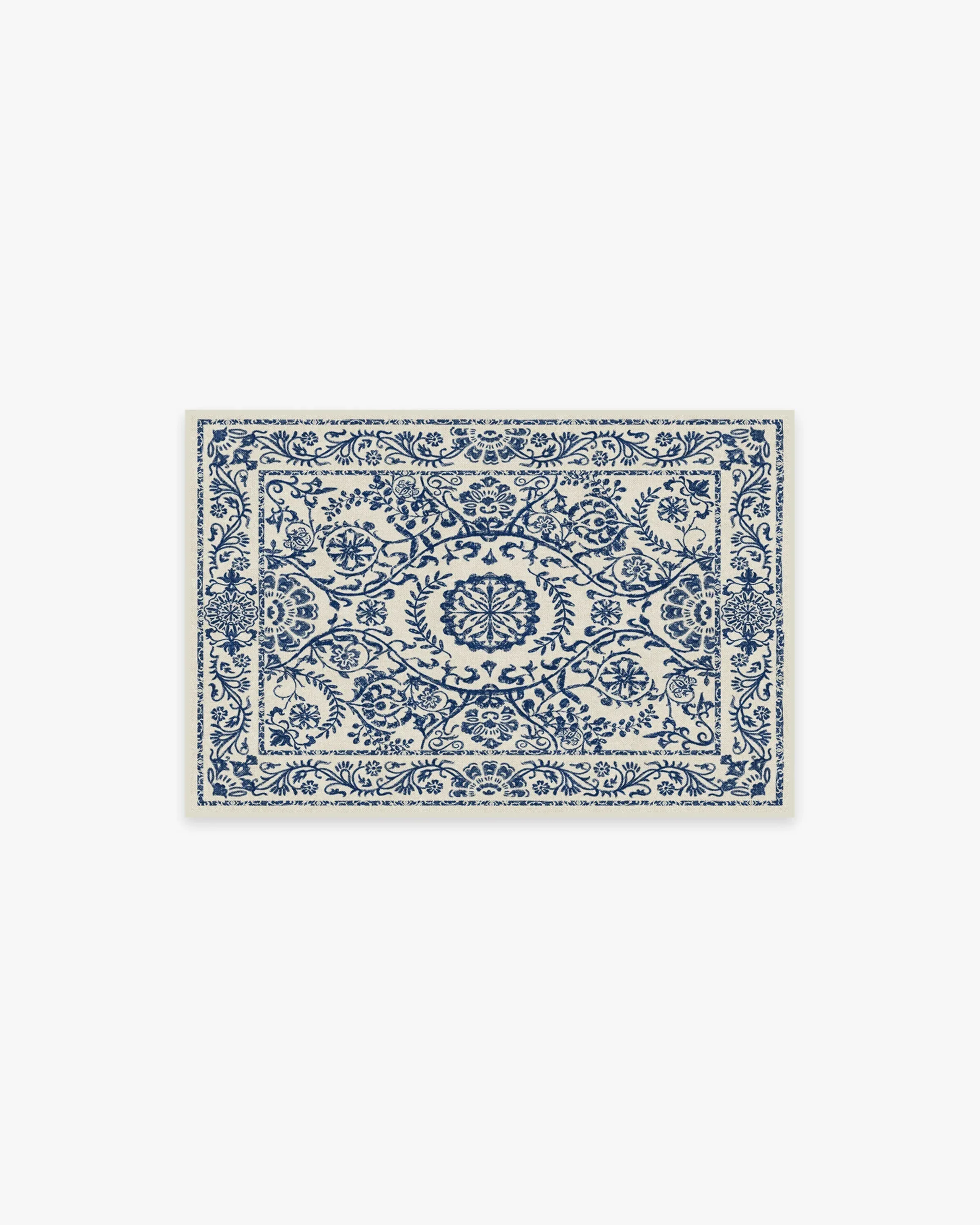 Small Area Rug Machine Washable - Blue image