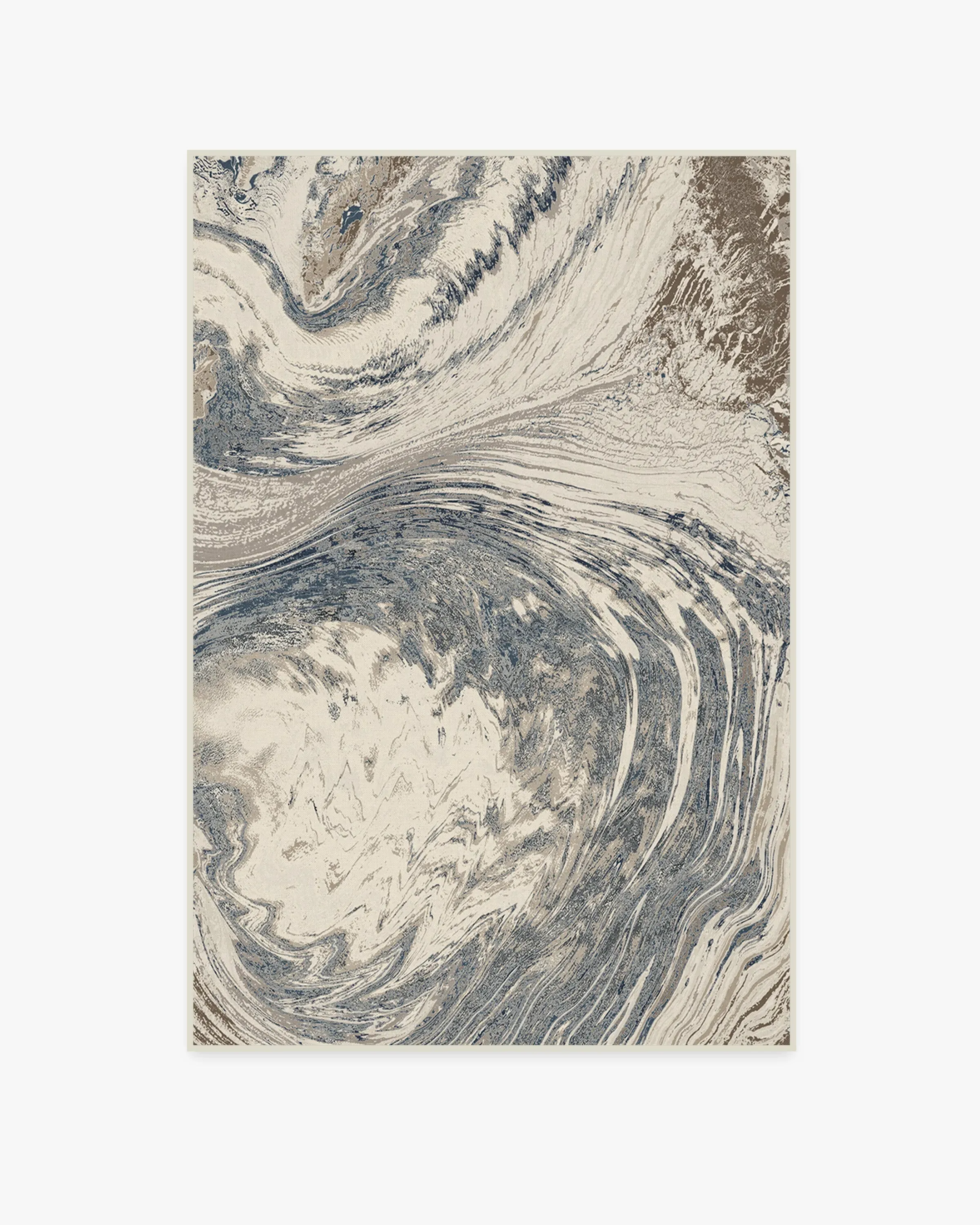 Small Area Rug Machine Washable - Blue, Chenille