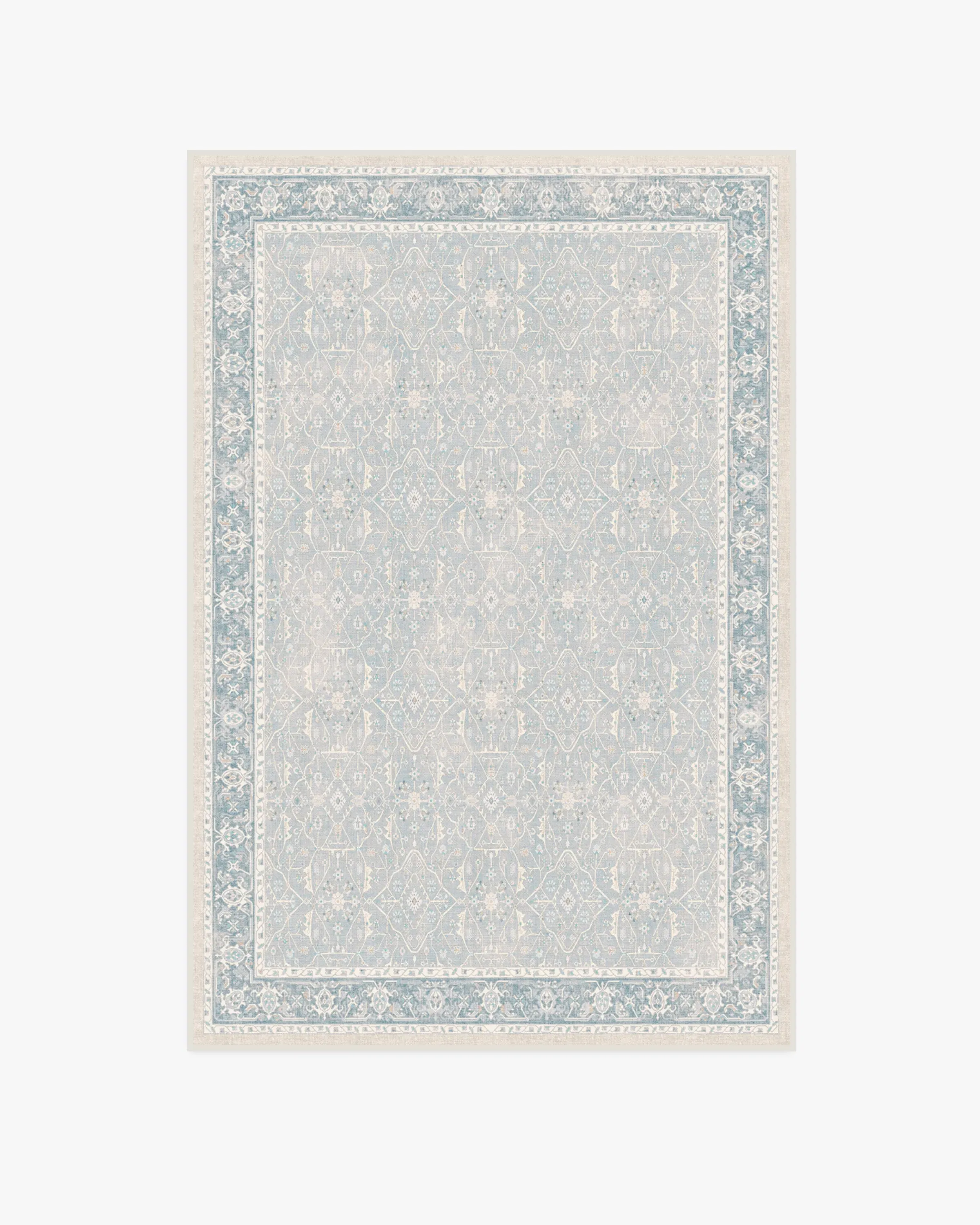 Small Area Rug Machine Washable - Blue, Chenille