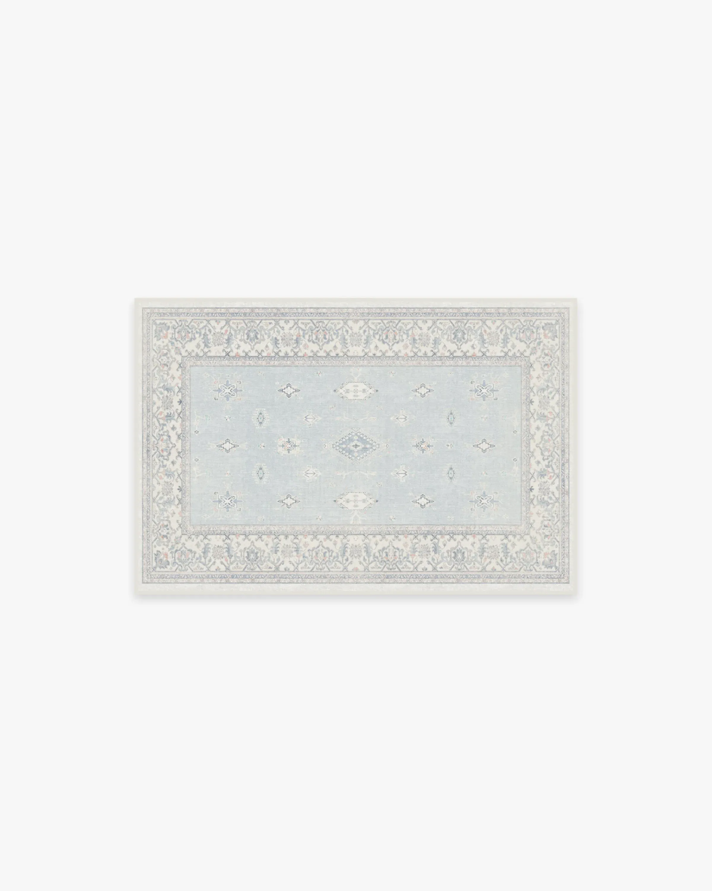 Small Area Rug Machine Washable - Blue, Chenille image