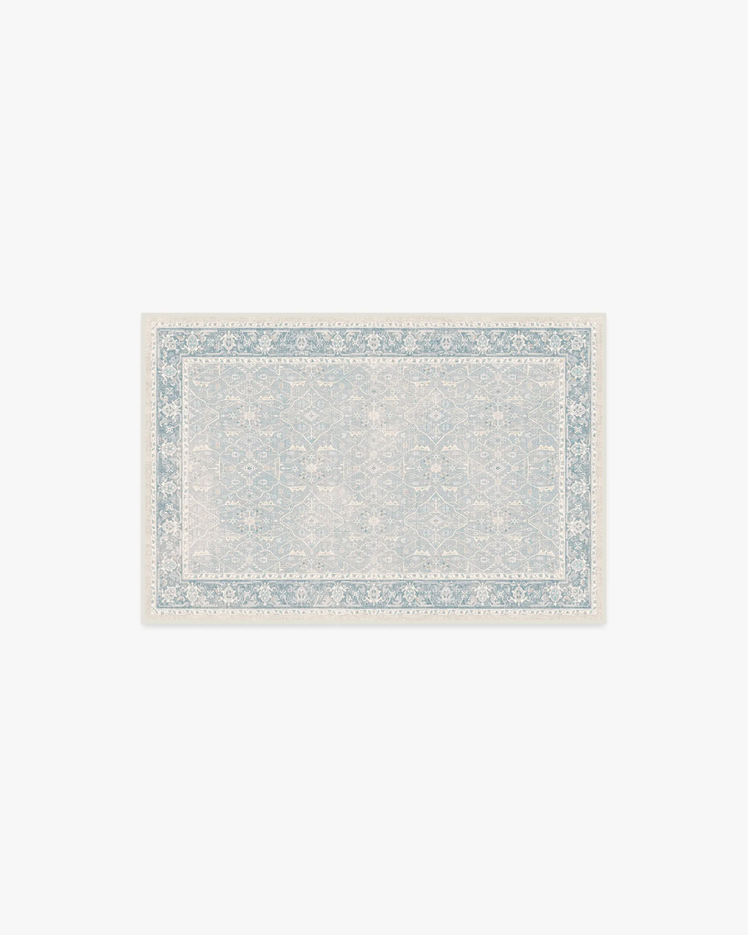 Small Area Rug Machine Washable - Blue, Chenille image