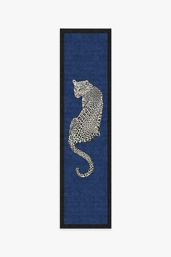 Small Area Rug Machine Washable - Blue, Chenille