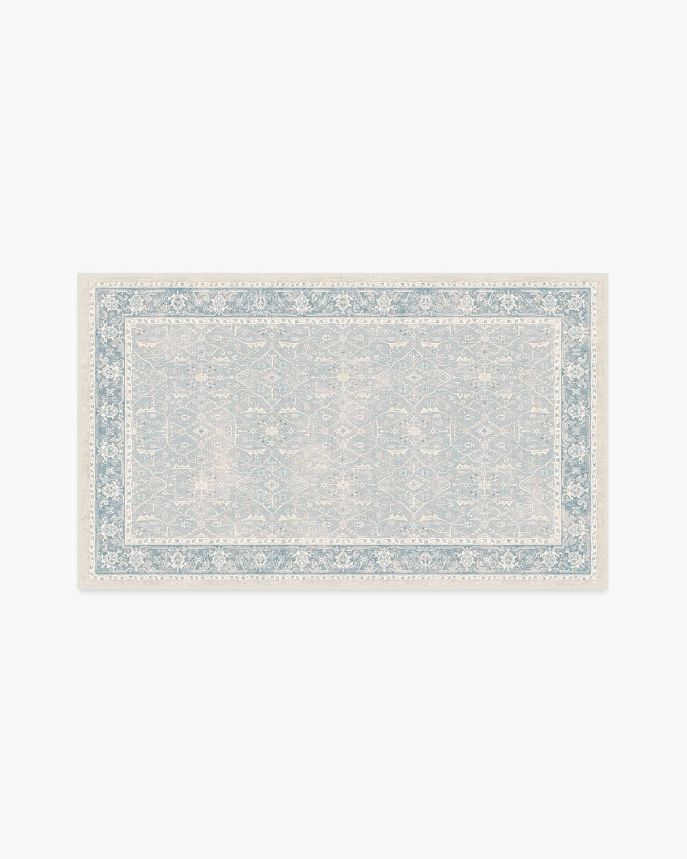 Small Area Rug Machine Washable - Blue, Chenille