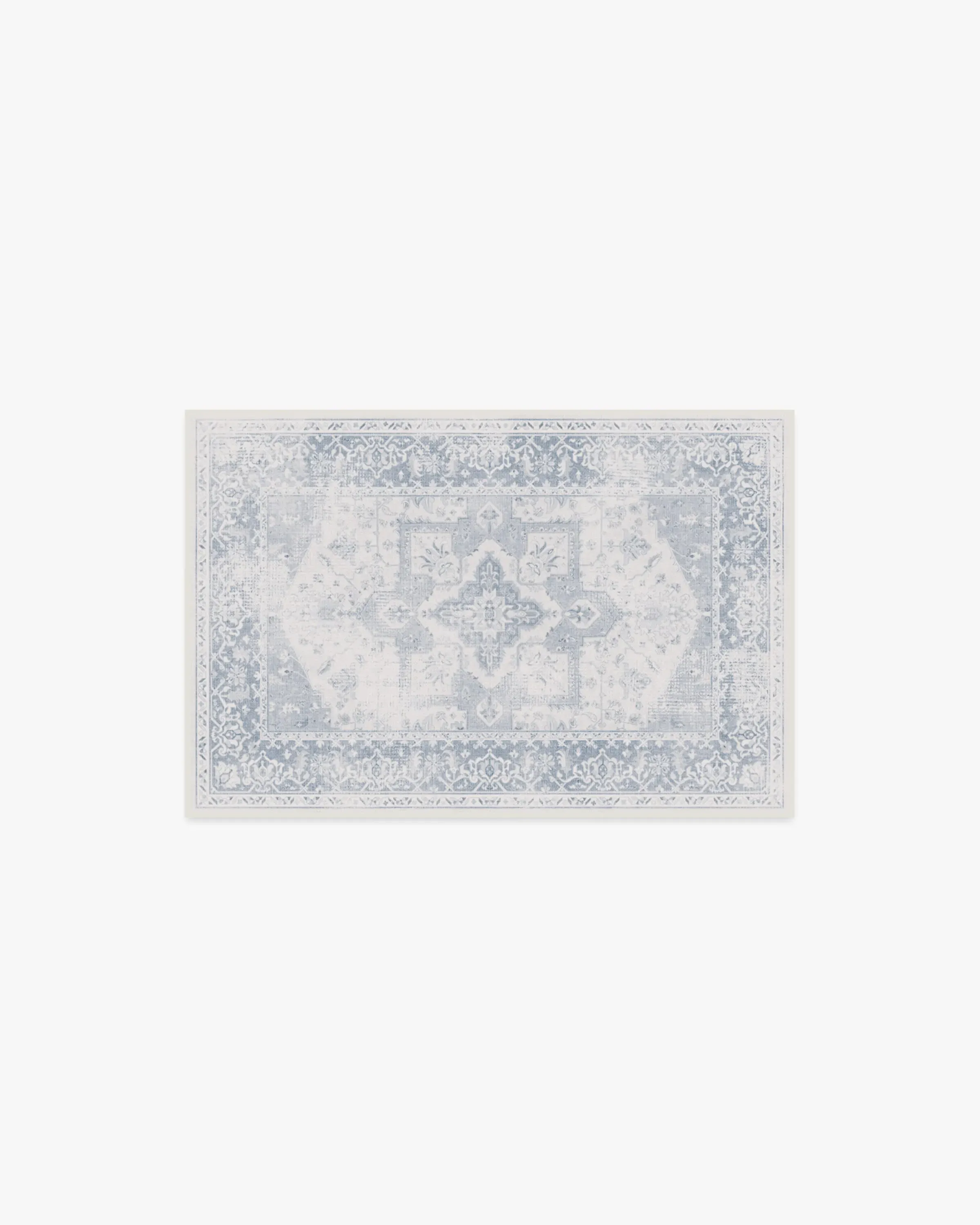 Small Area Rug Machine Washable - Blue, Chenille image