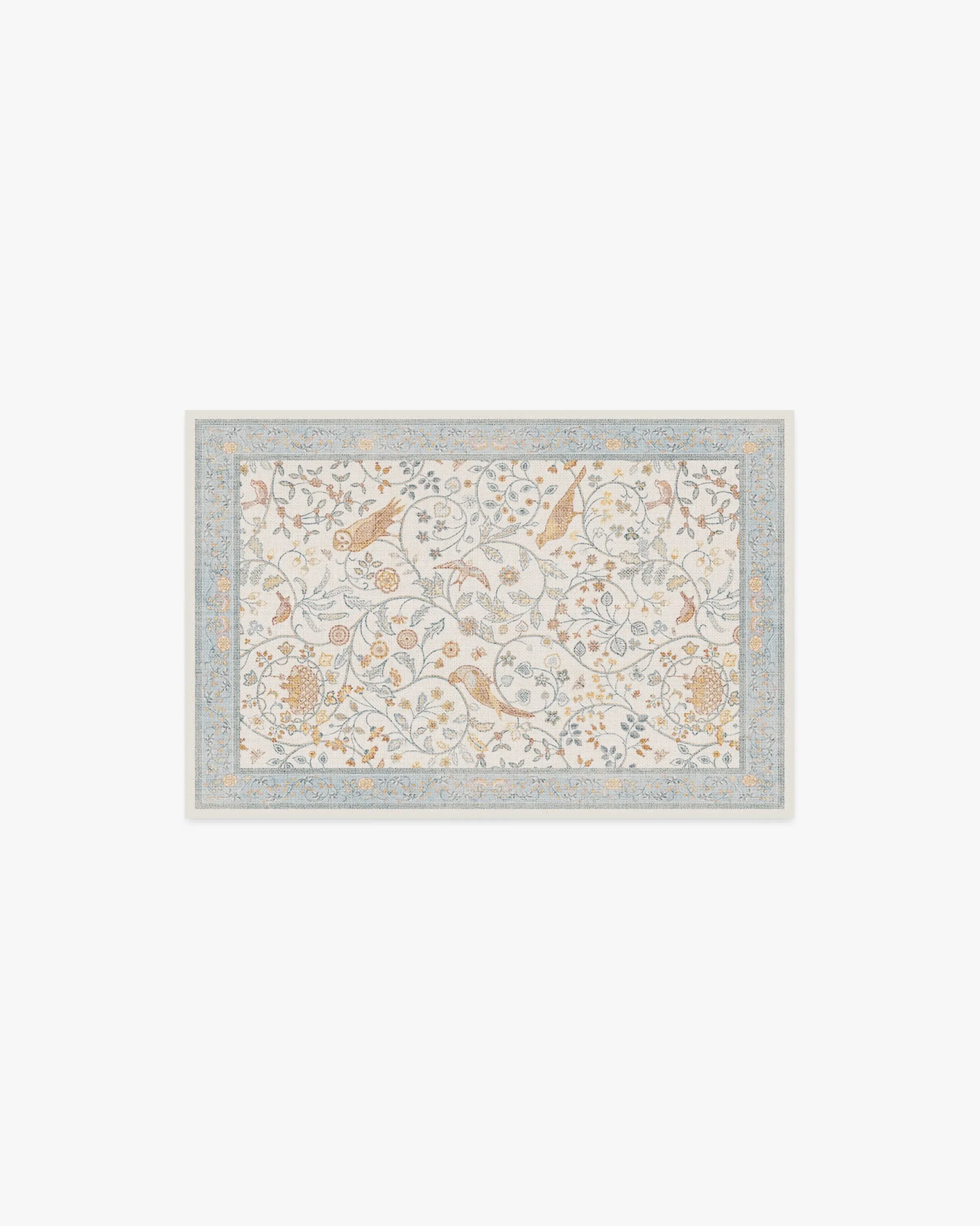 Small Area Rug Machine Washable - Blue, Flatwoven image
