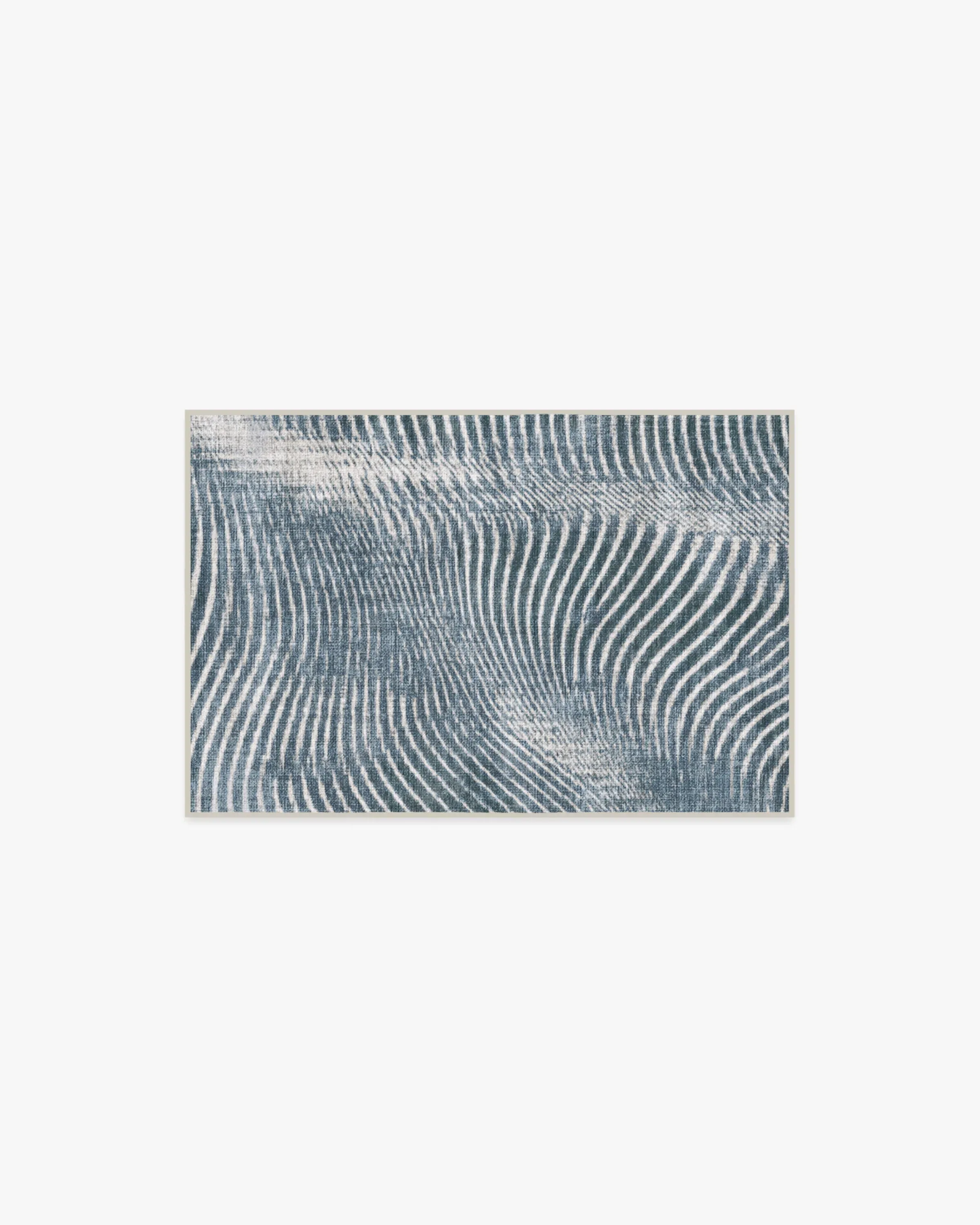 Small Area Rug Machine Washable - Blue, Flatwoven image