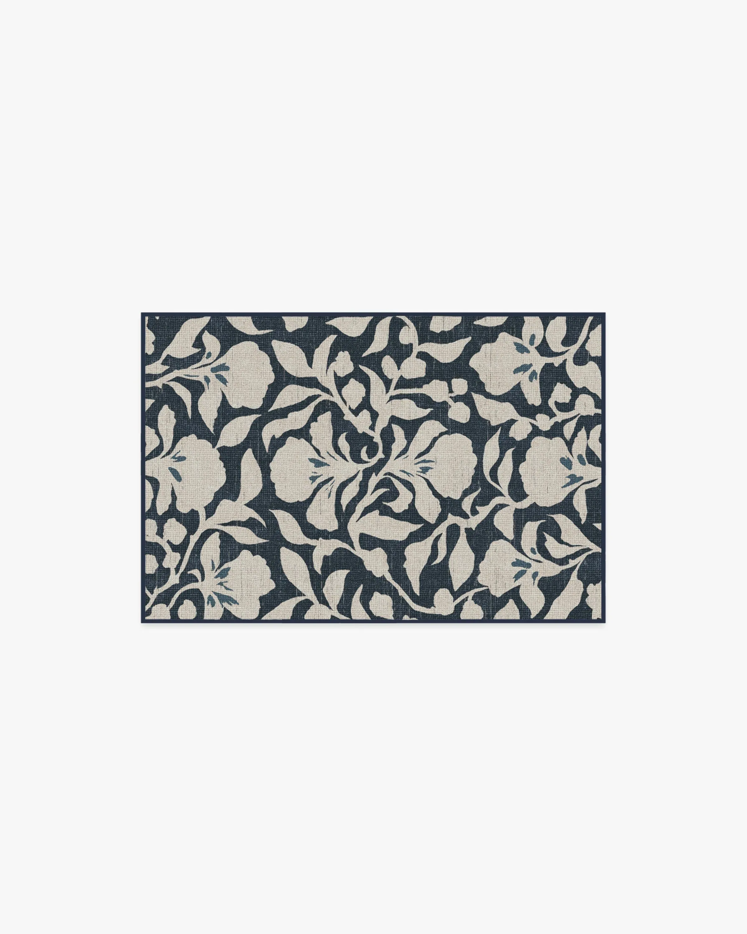 Small Area Rug Machine Washable - Blue, Flatwoven image