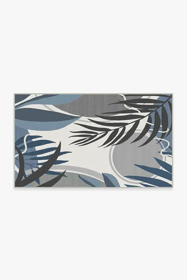 Small Area Rug Machine Washable - Blue, Ivory image