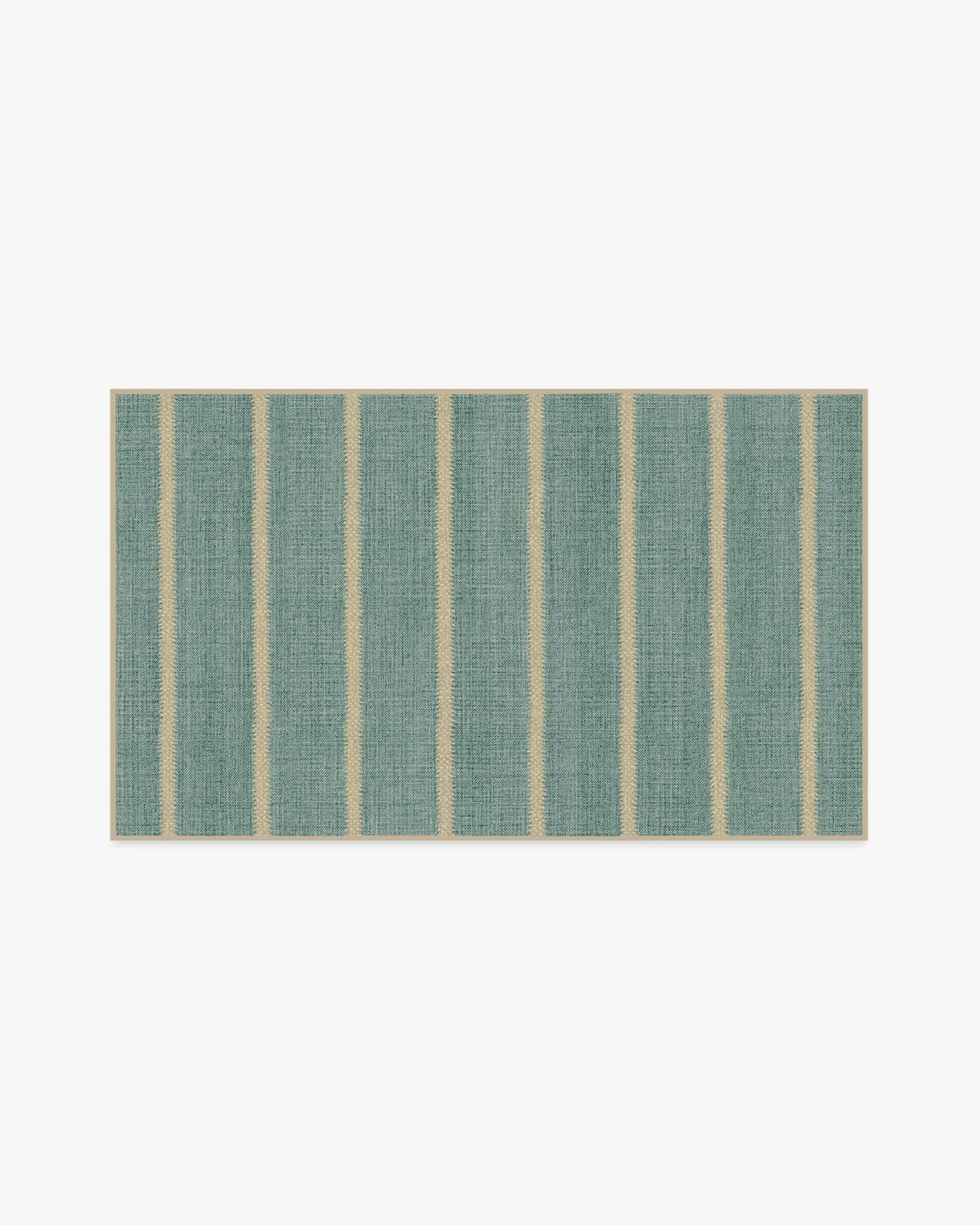 Small Area Rug Machine Washable - Blue, Jute image