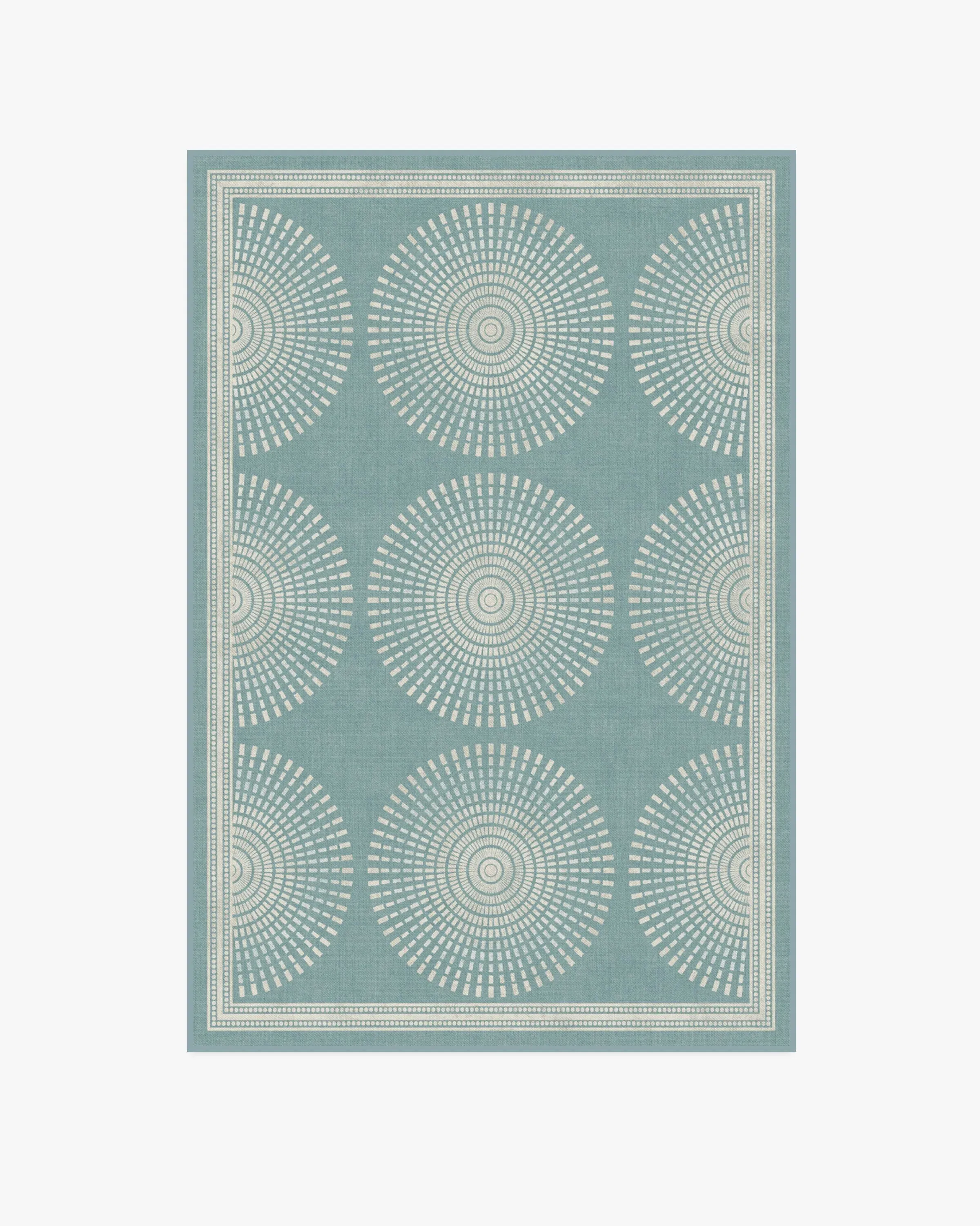 Small Area Rug Machine Washable - Blue
