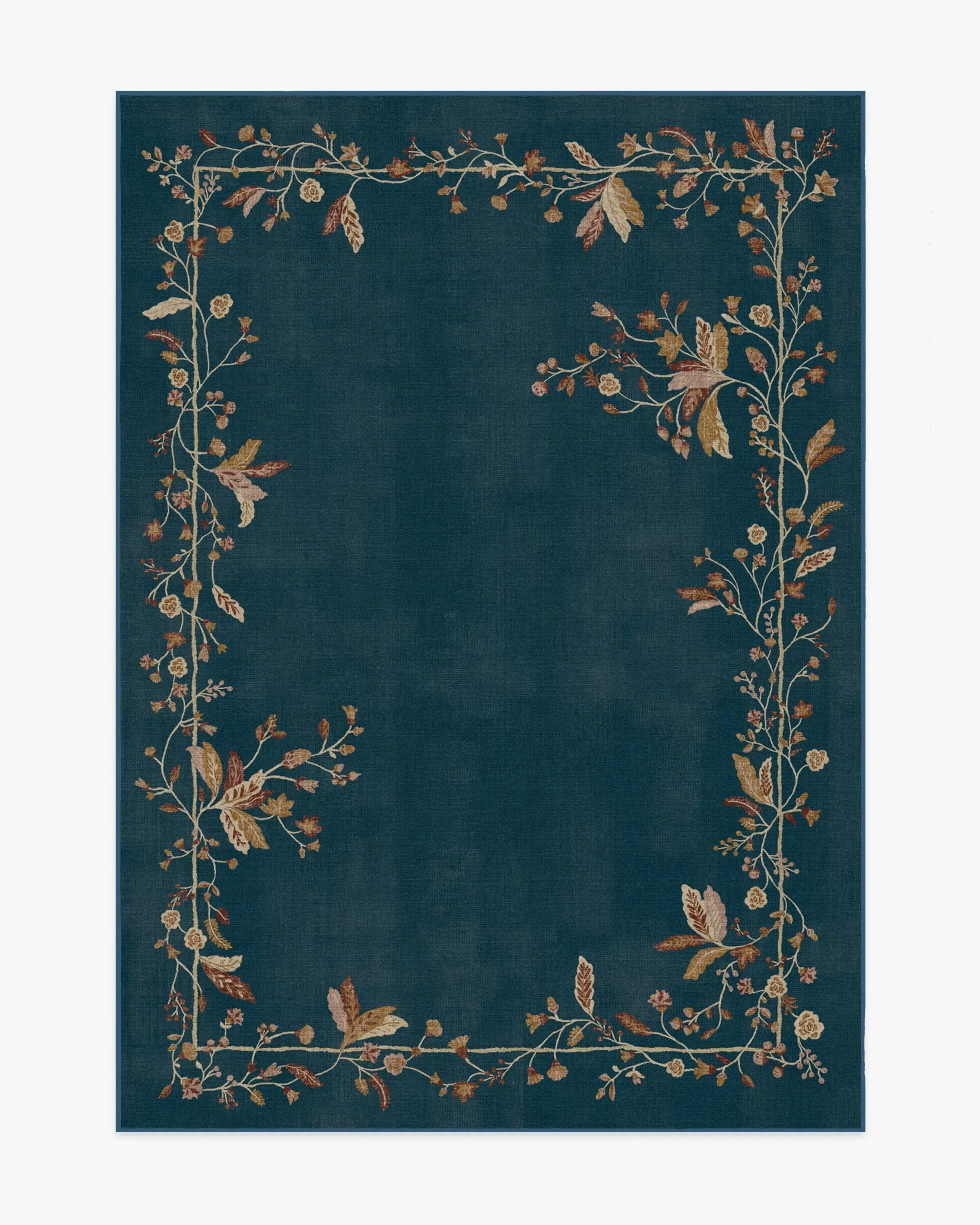 Small Area Rug Machine Washable - Blue