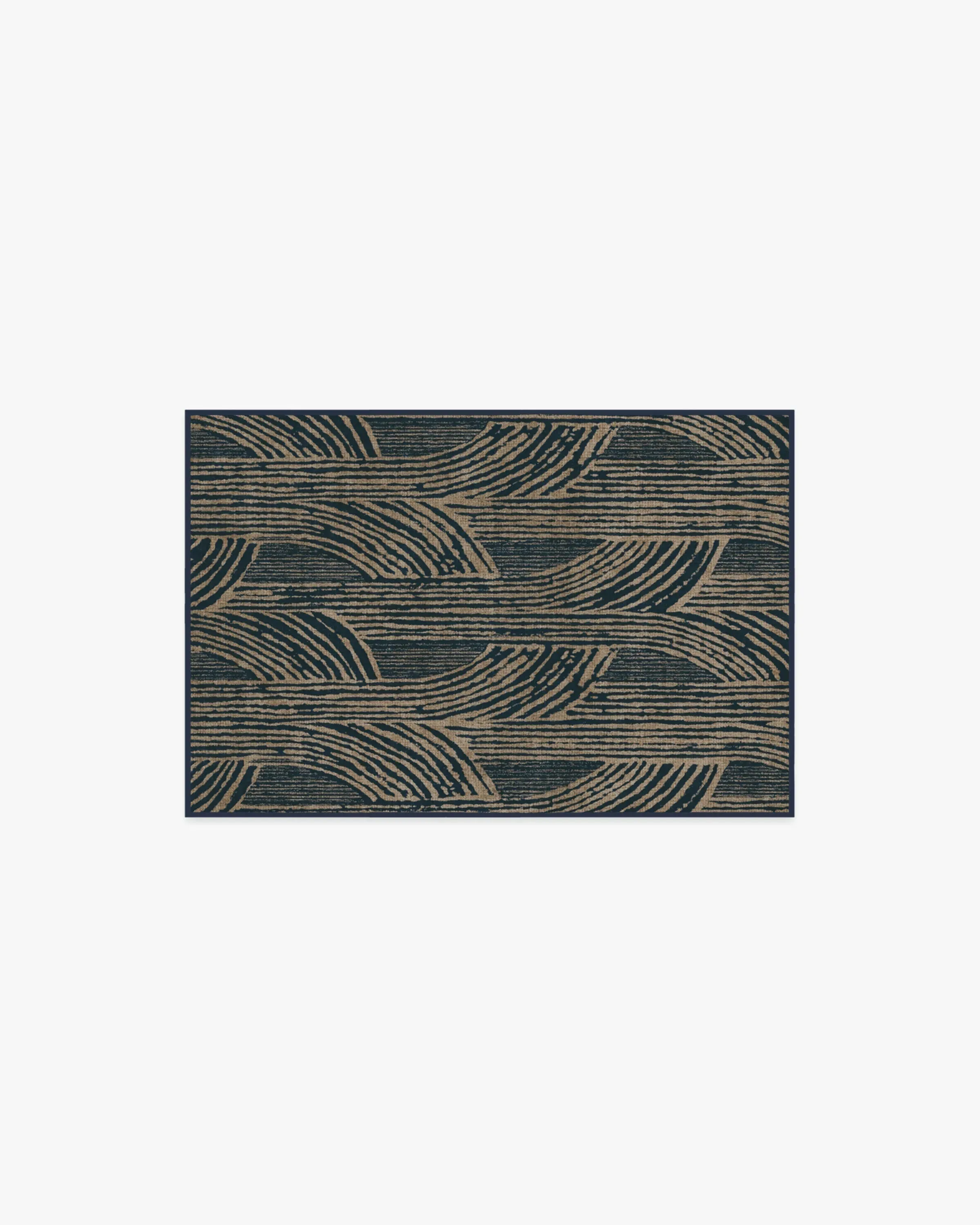 Small Area Rug Machine Washable - Blue image