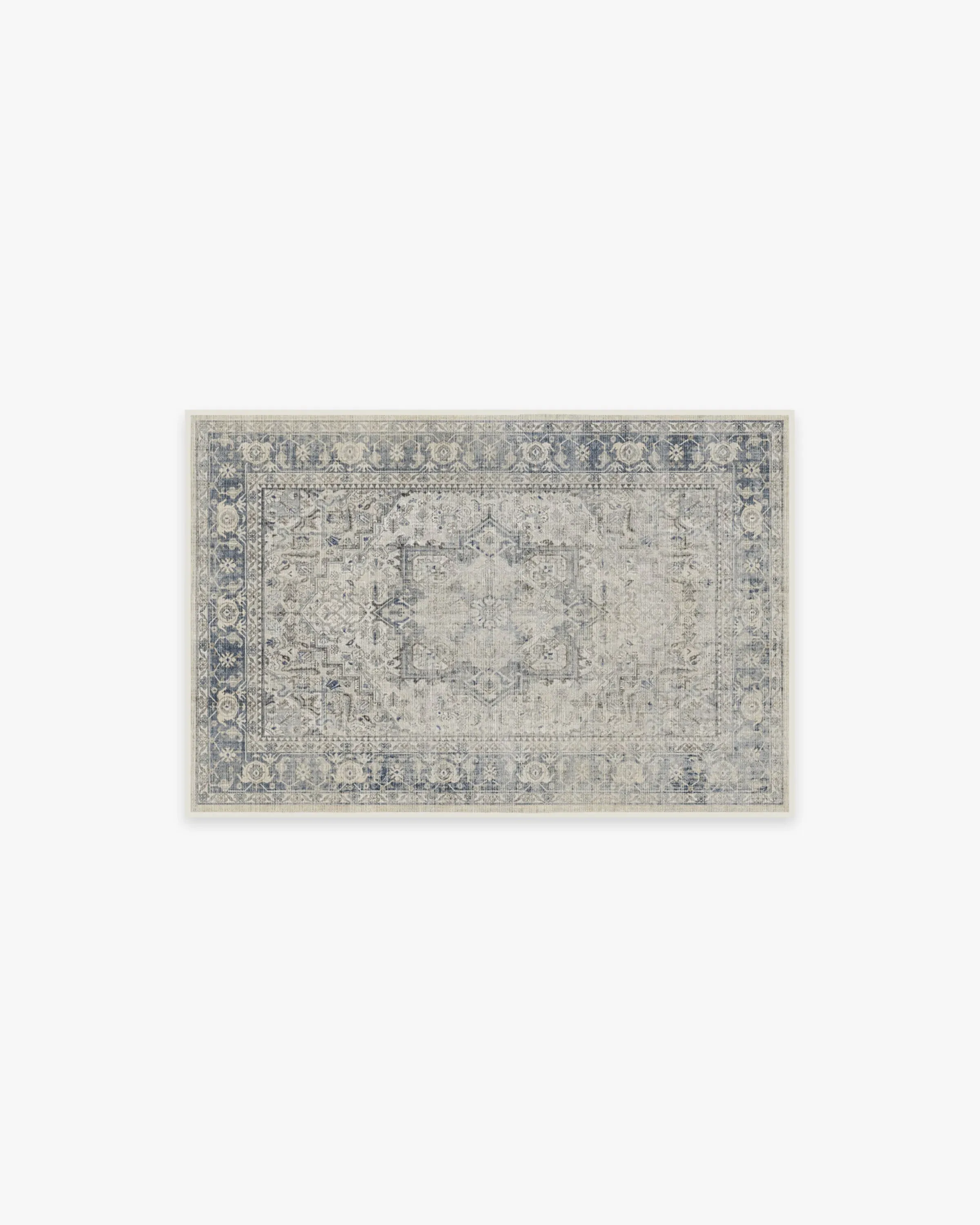 Small Area Rug Machine Washable - Blue image
