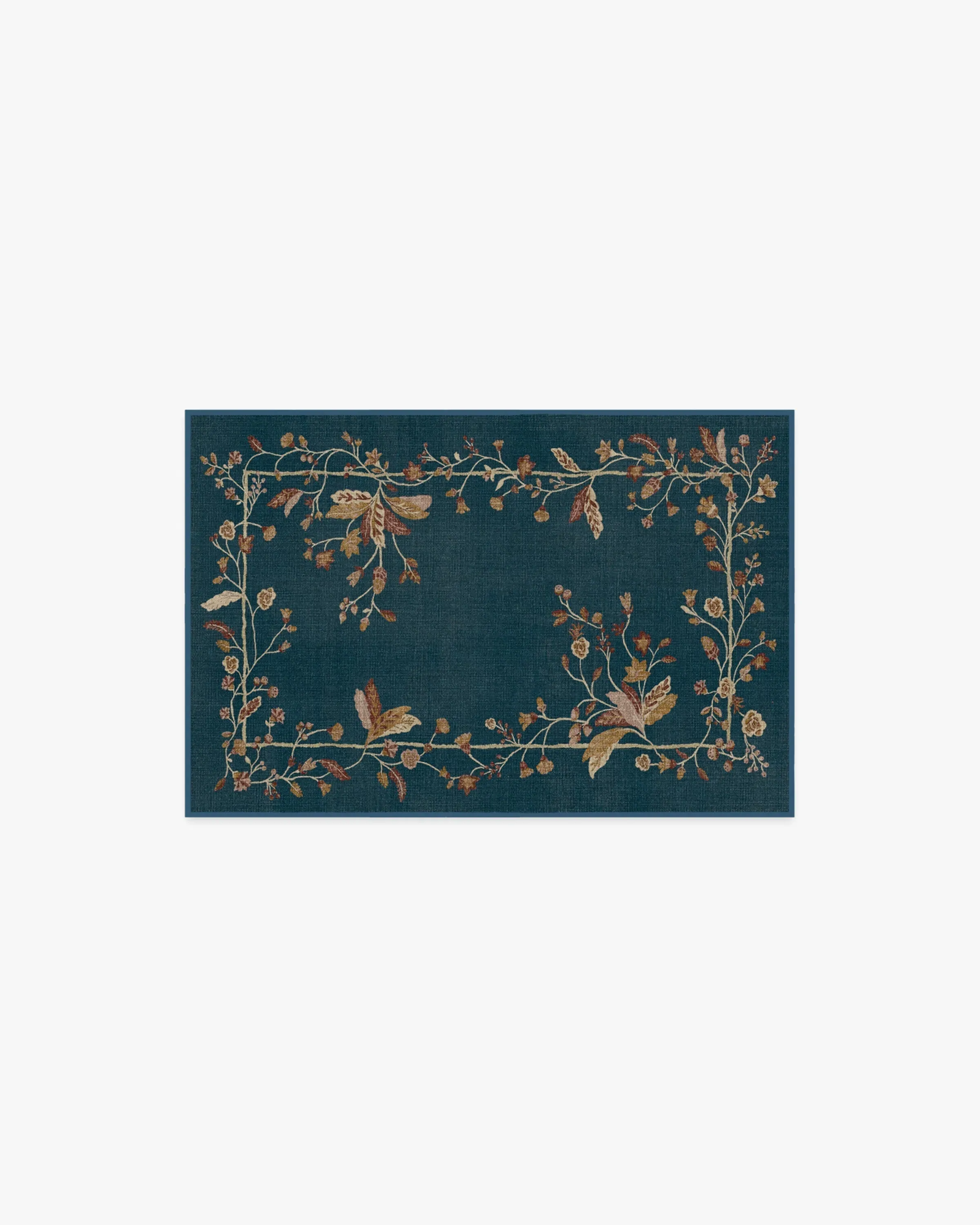 Small Area Rug Machine Washable - Blue image
