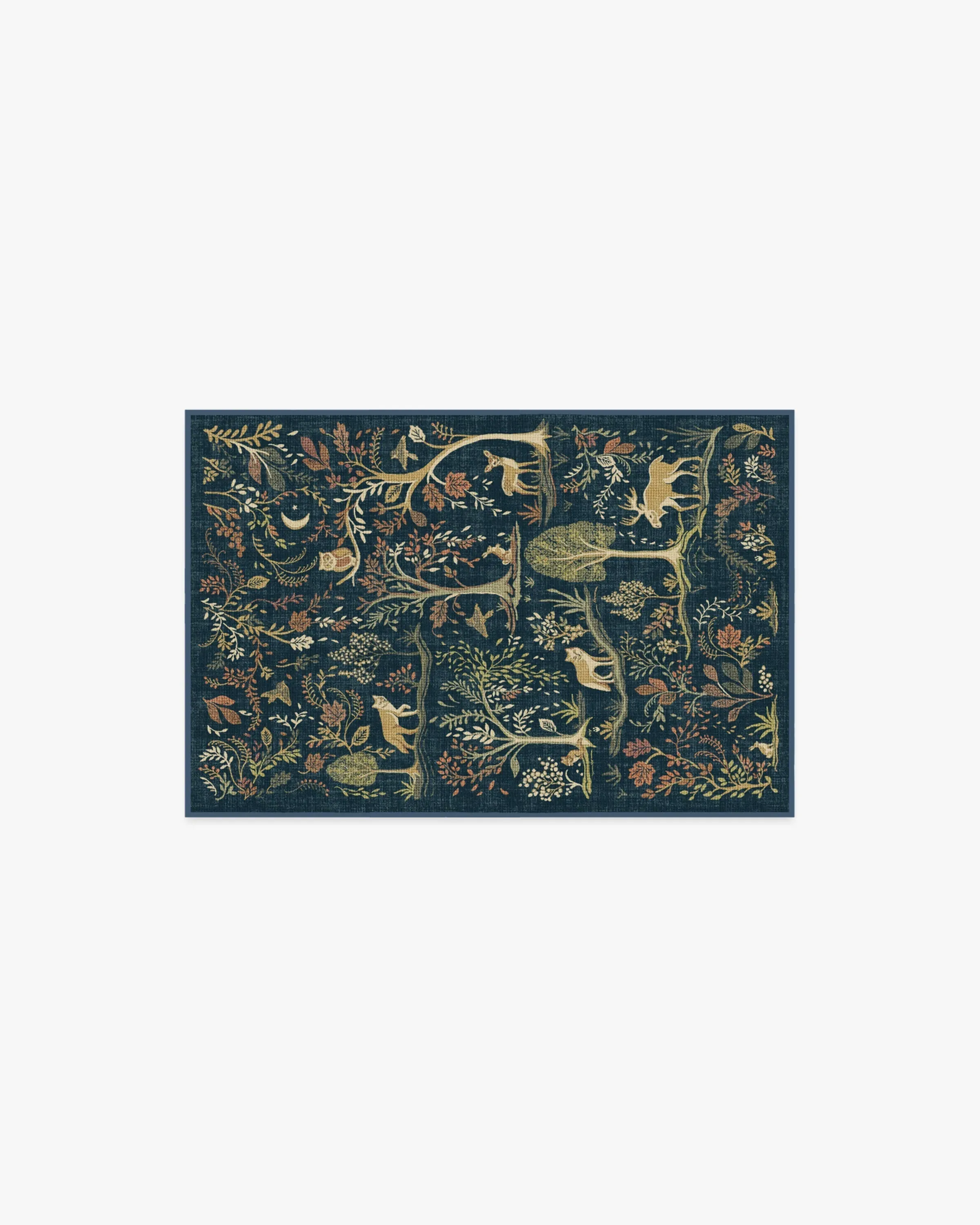 Small Area Rug Machine Washable - Blue image