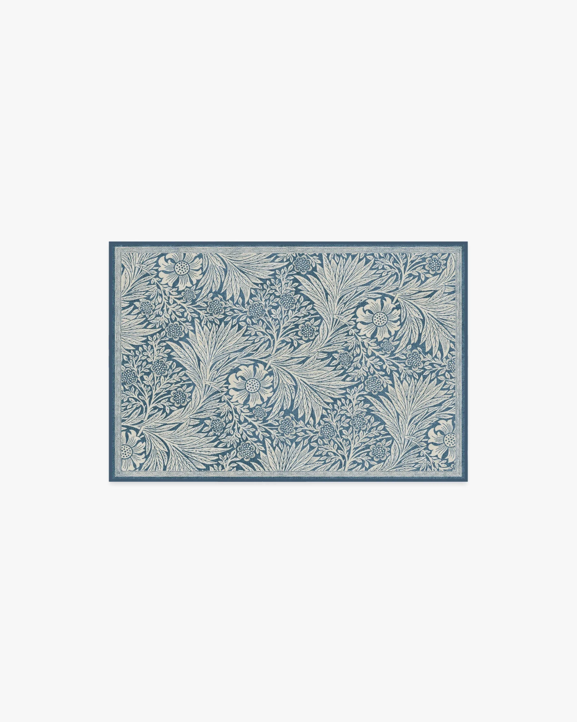 Small Area Rug Machine Washable - Blue image