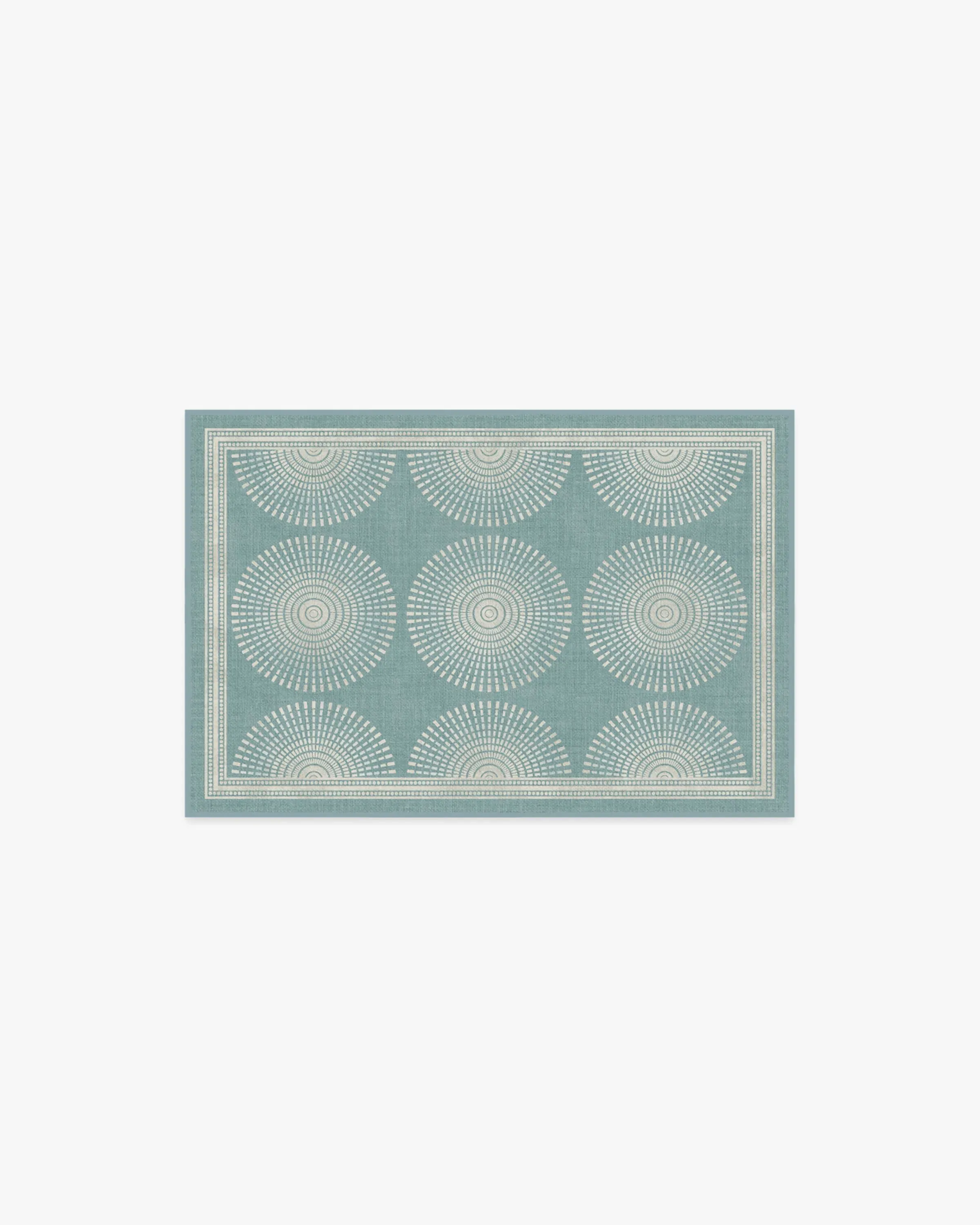 Small Area Rug Machine Washable - Blue image