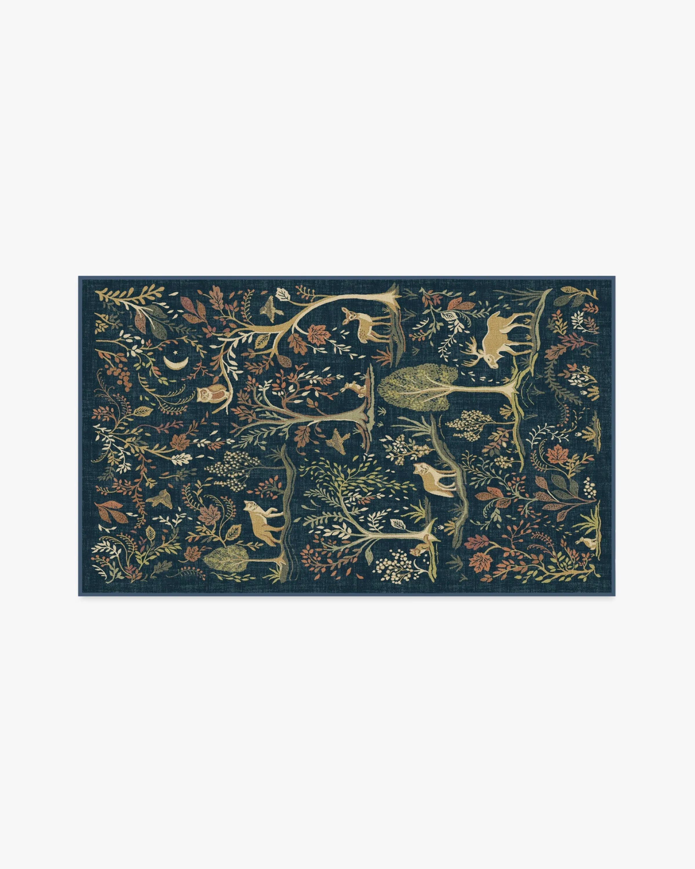 Small Area Rug Machine Washable - Blue