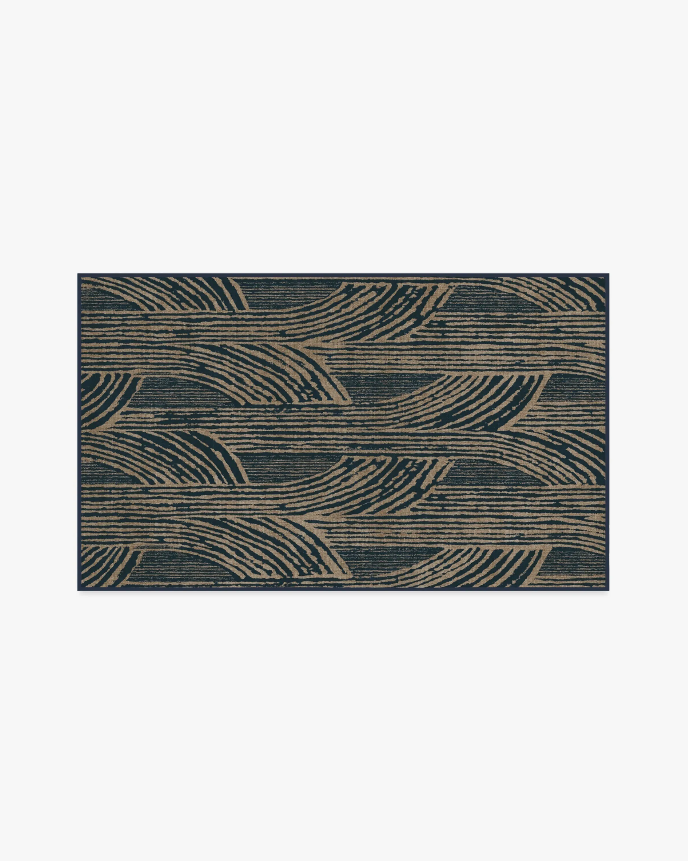 Small Area Rug Machine Washable - Blue