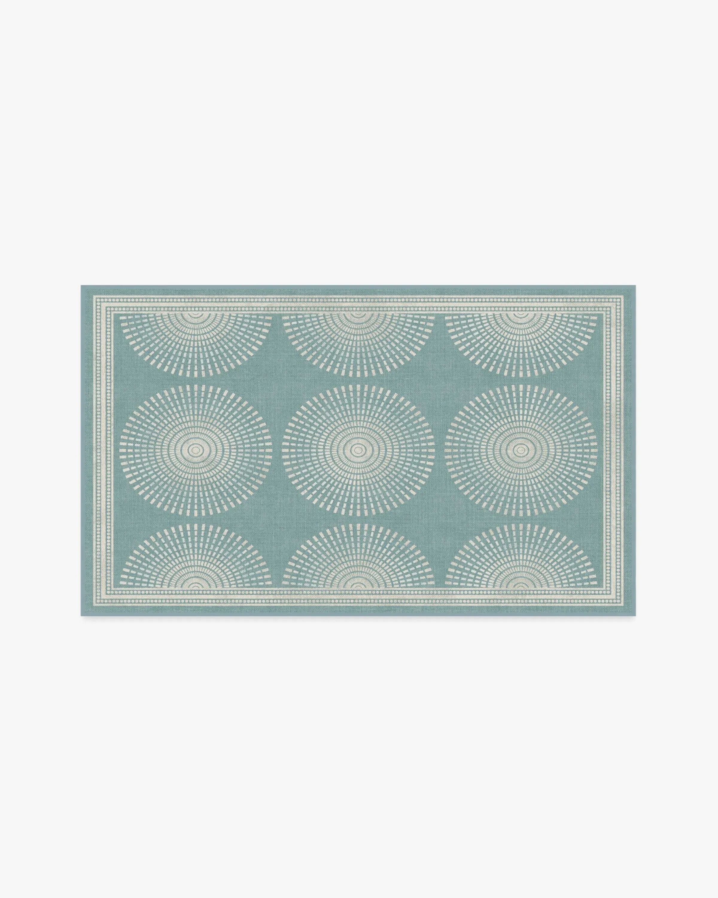 Small Area Rug Machine Washable - Blue