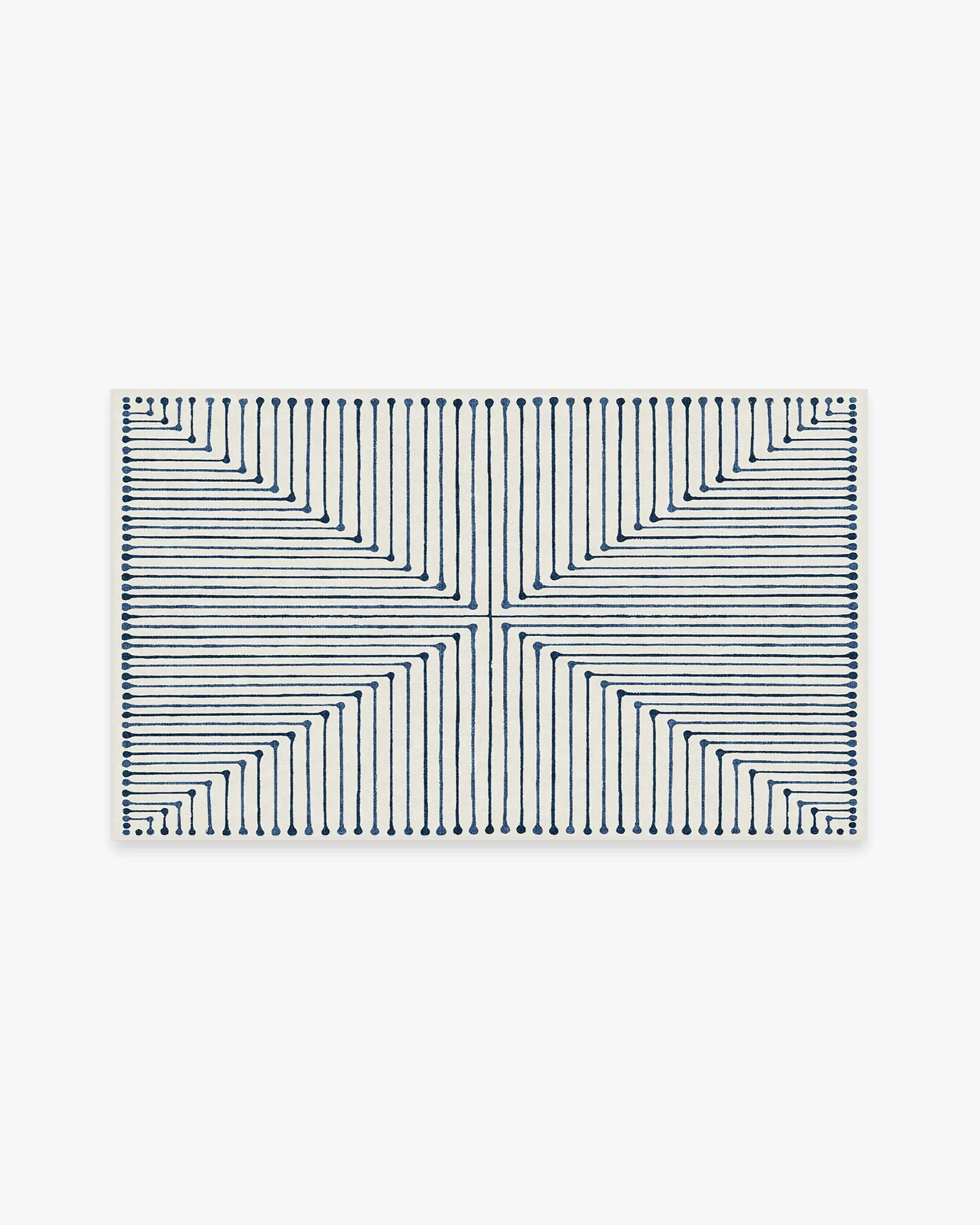 Small Area Rug Machine Washable - Blue