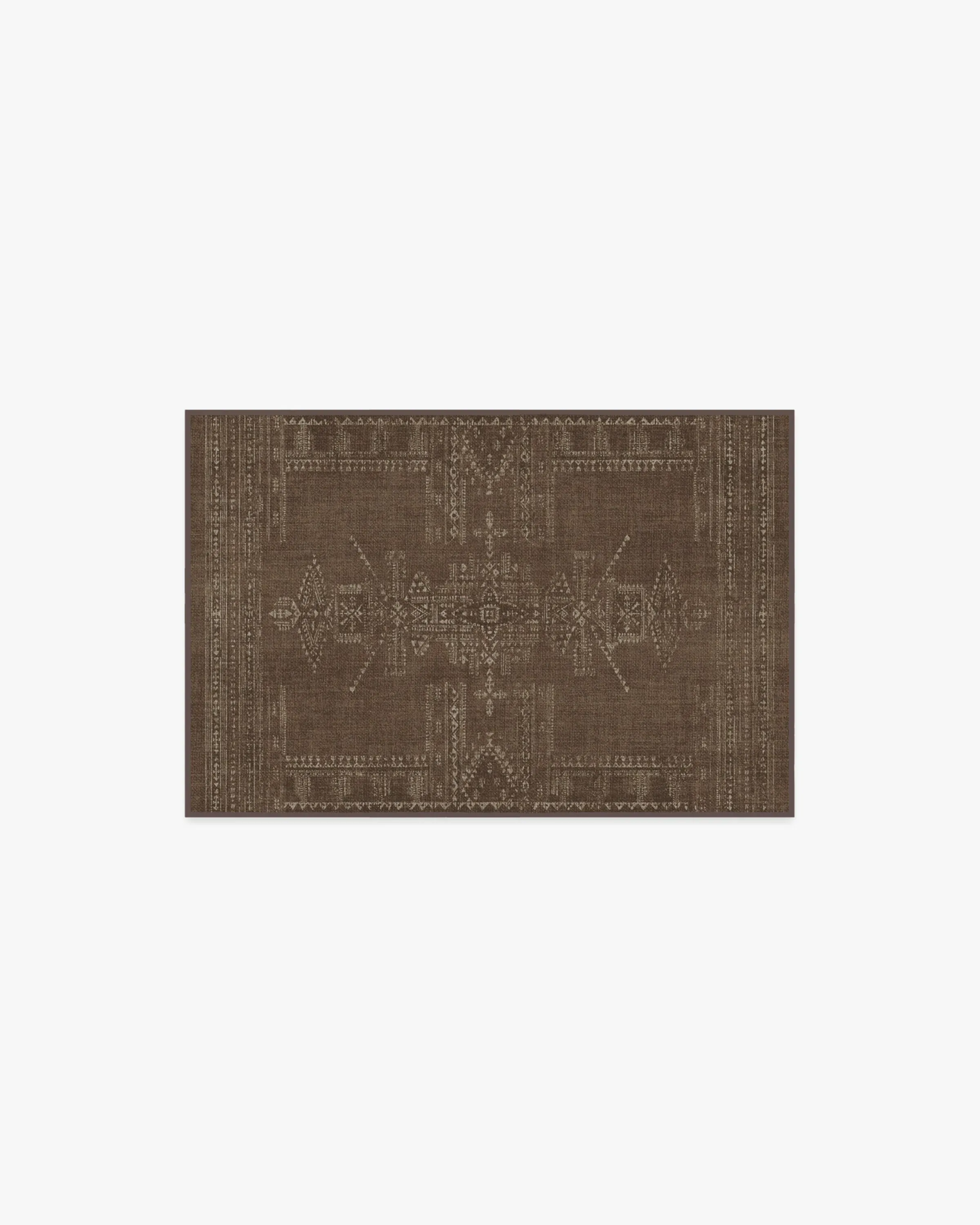 Small Area Rug Machine Washable - Brown image
