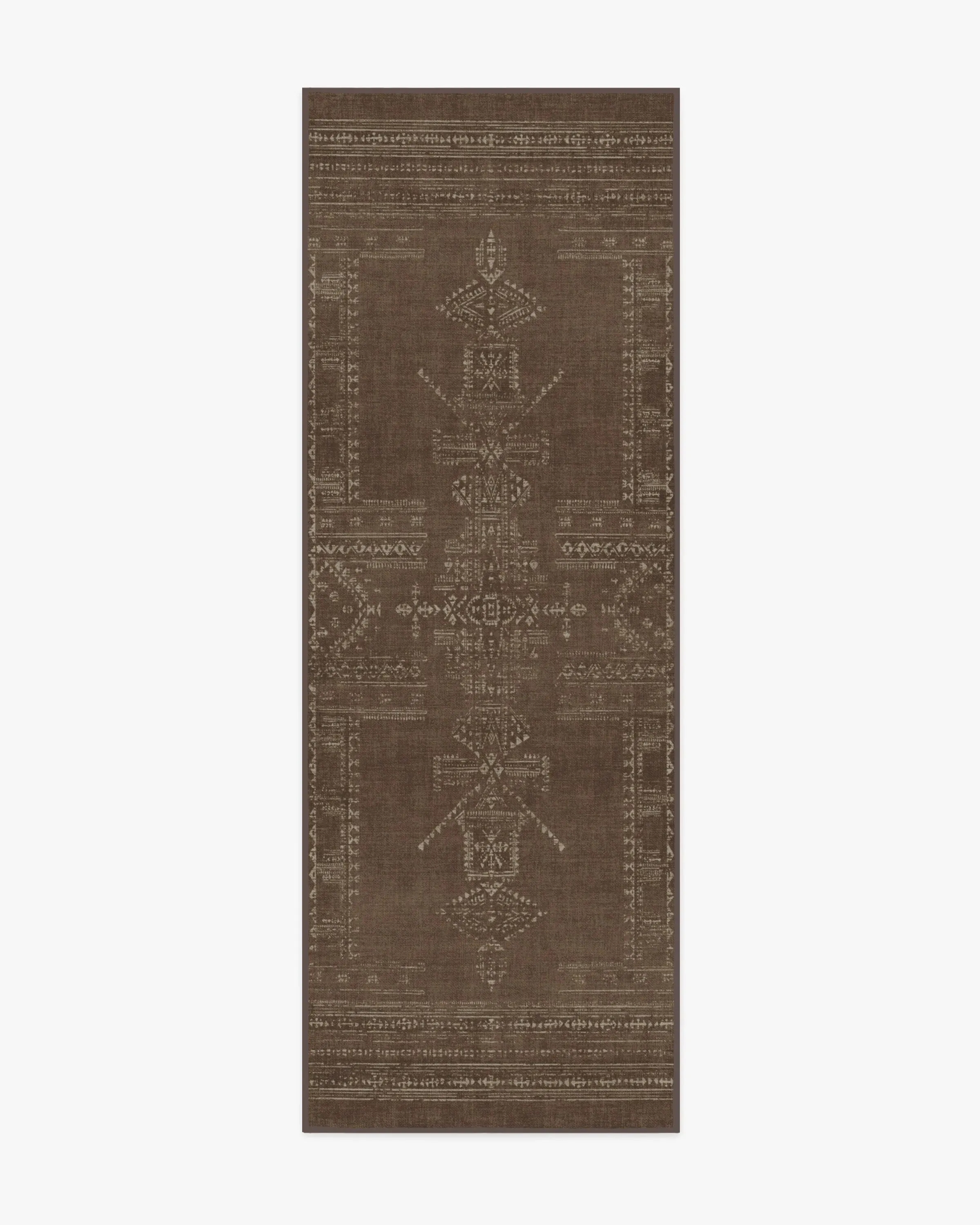 Small Area Rug Machine Washable - Brown