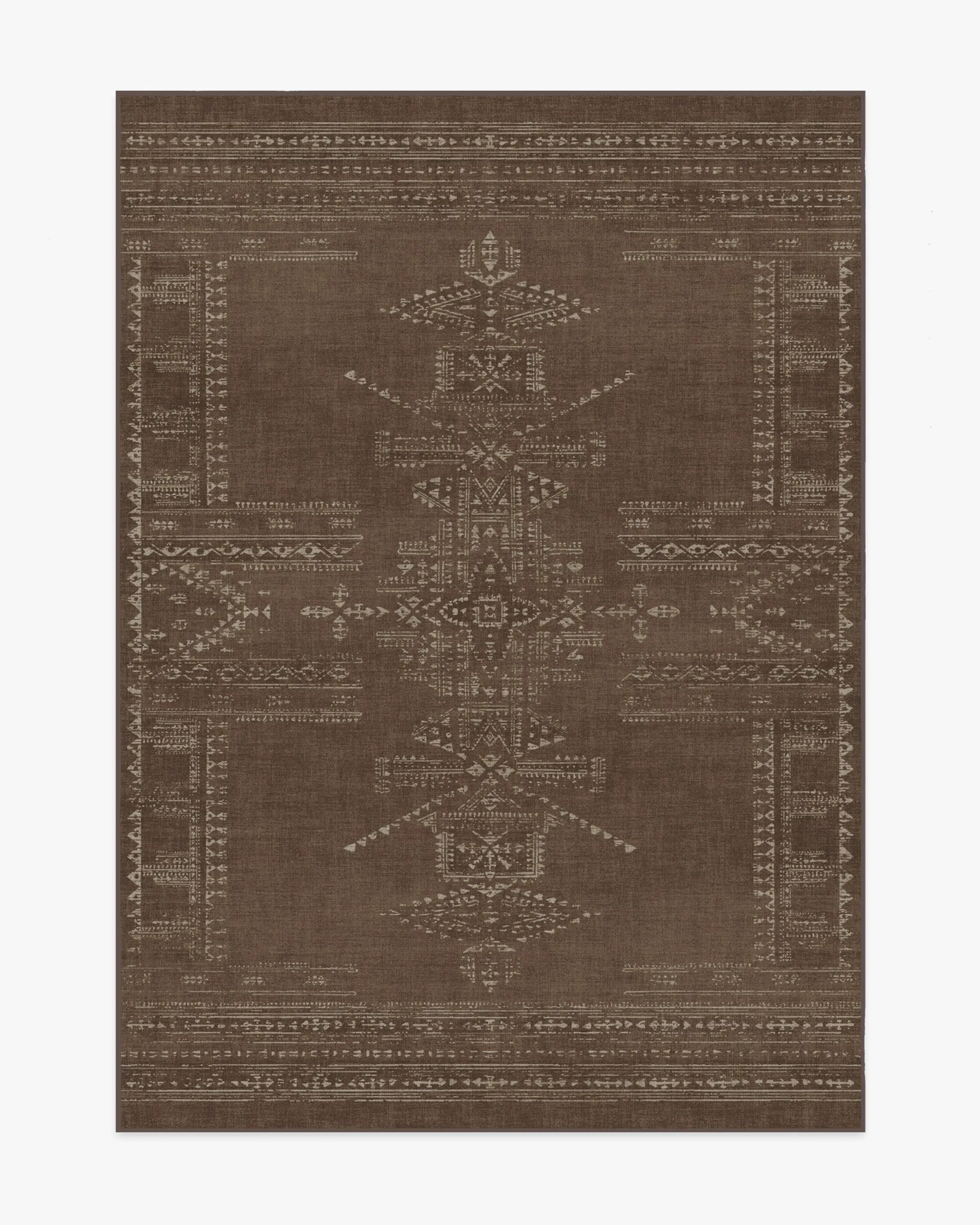 Small Area Rug Machine Washable - Brown