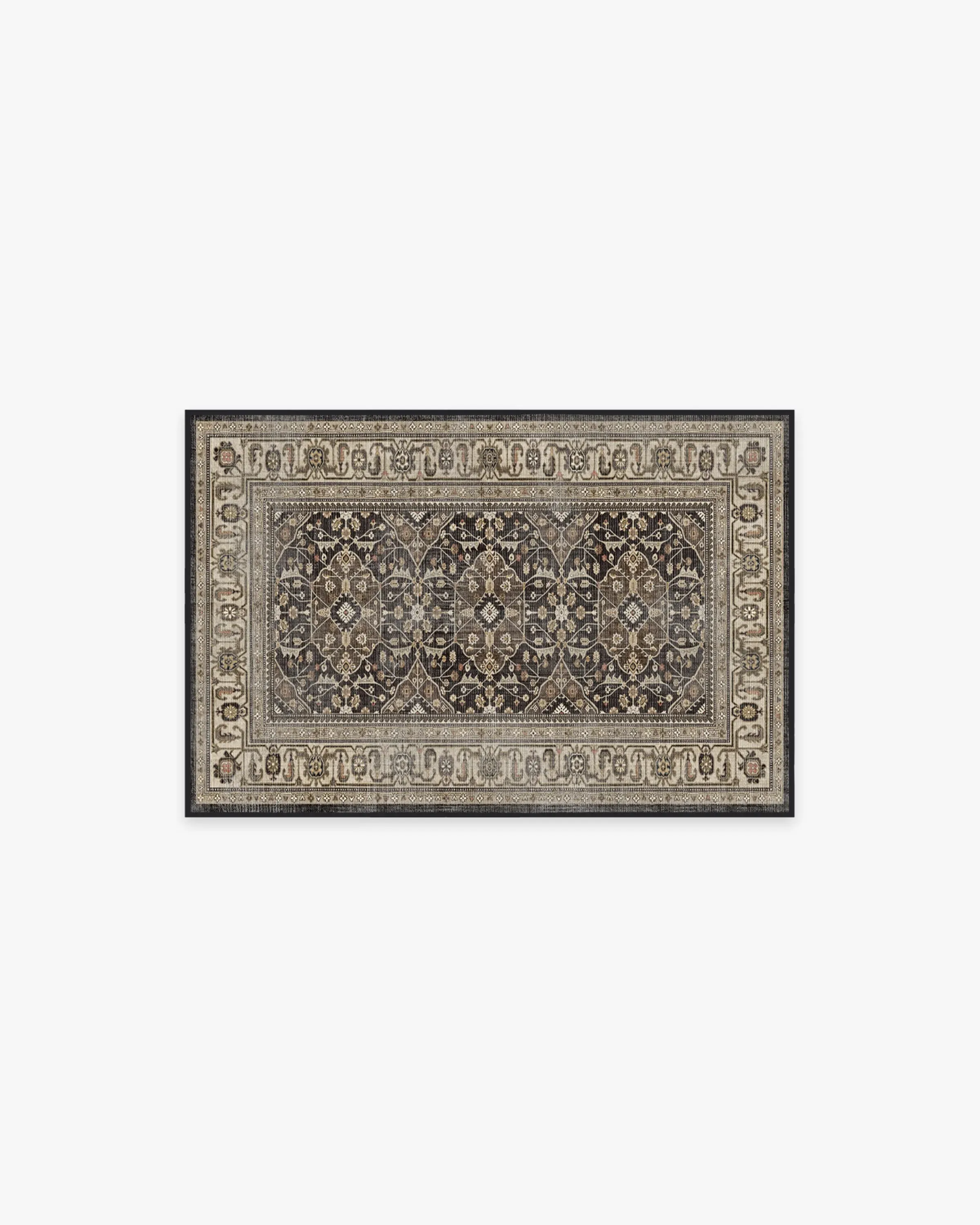 Small Area Rug Machine Washable - Brown image