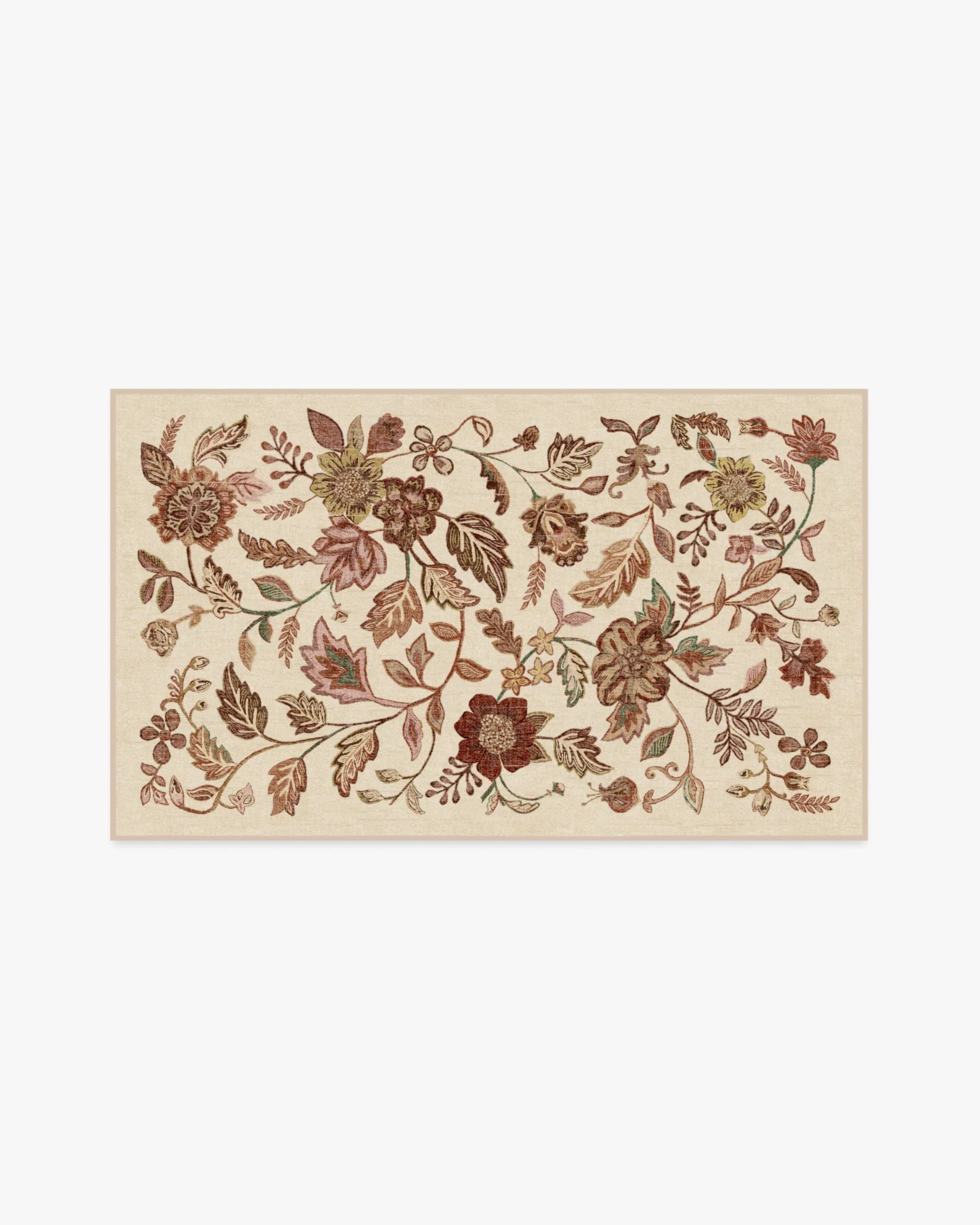 Small Area Rug Machine Washable - Burgundy