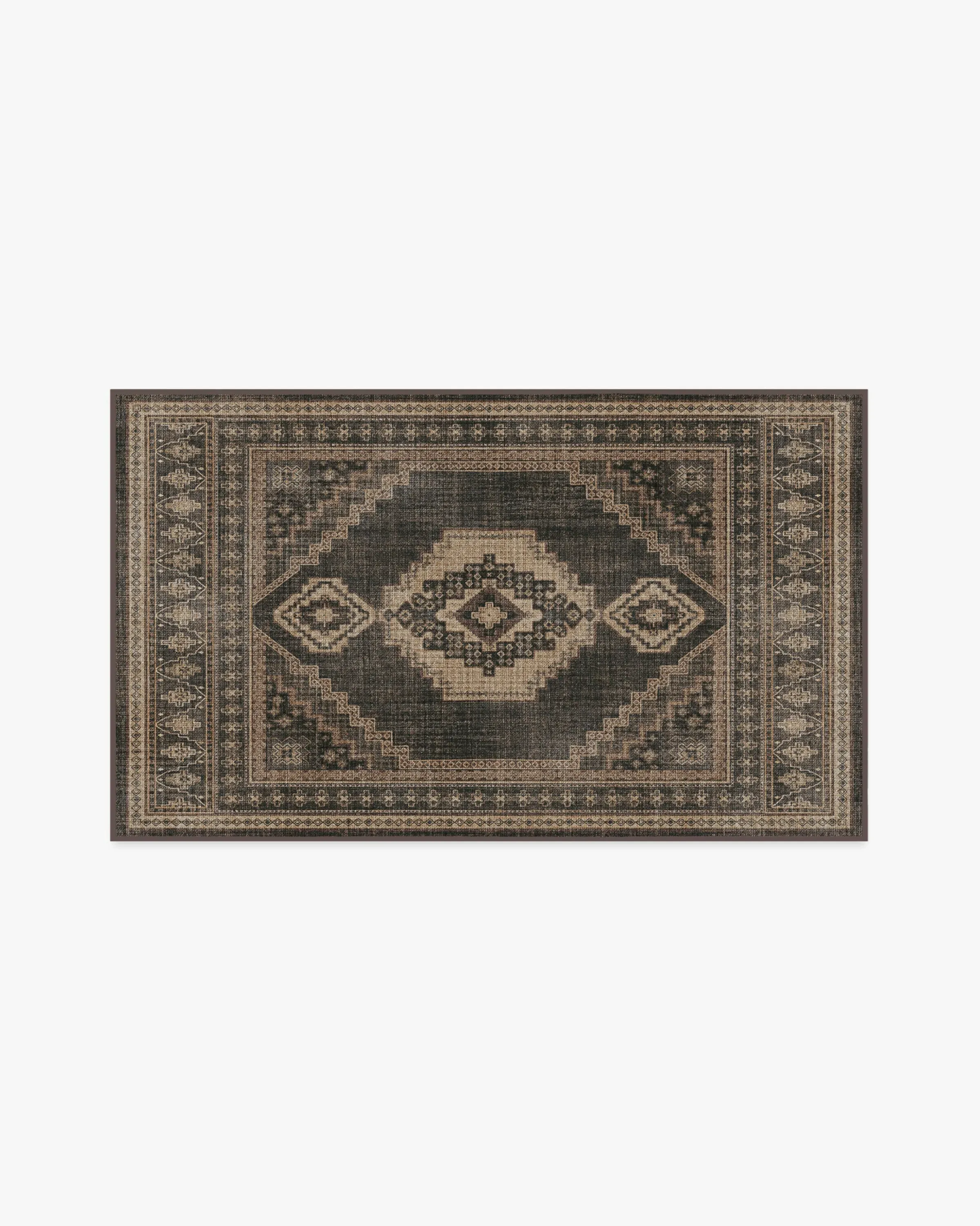 Small Area Rug Machine Washable - Charcoal