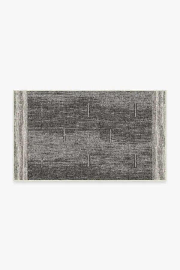 Small Area Rug Machine Washable - Charcoal