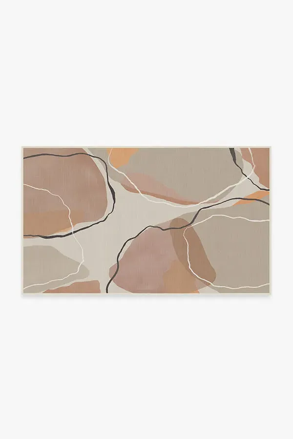 Small Area Rug Machine Washable - Copper Rose image