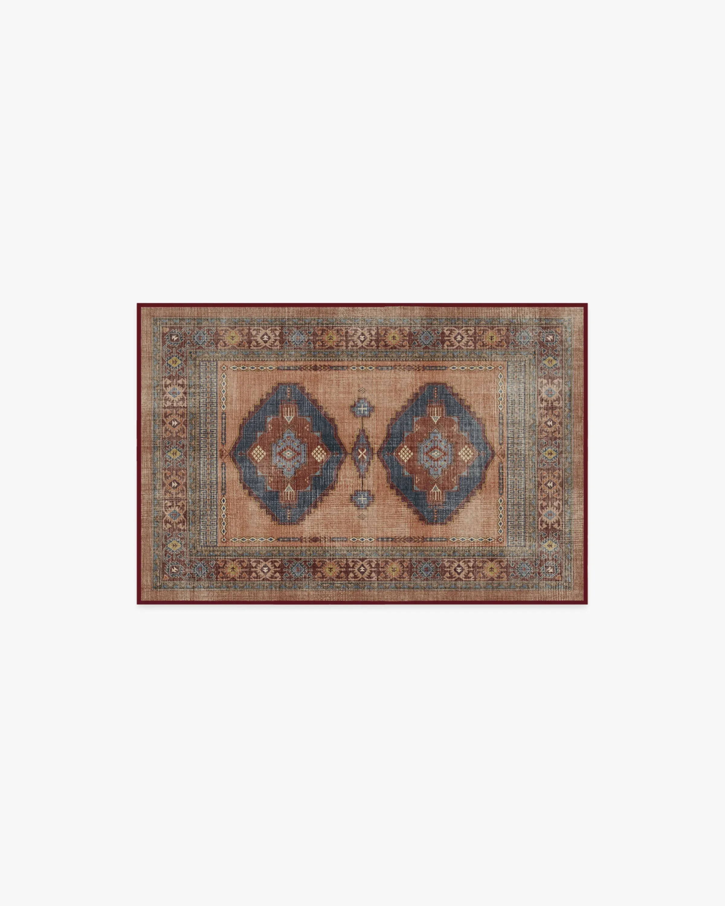 Small Area Rug Machine Washable - Coral image