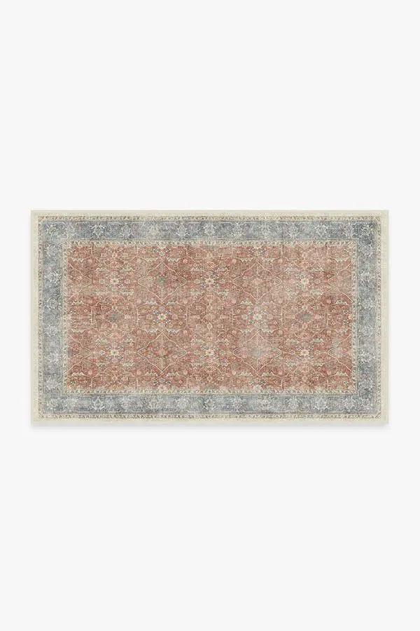 Small Area Rug Machine Washable - Coral